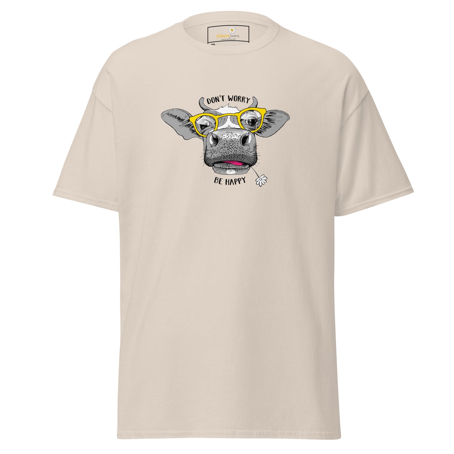 T-shirt classique unisexe - ANIMAUX FUN VACHE LUNETTES - GRAND
