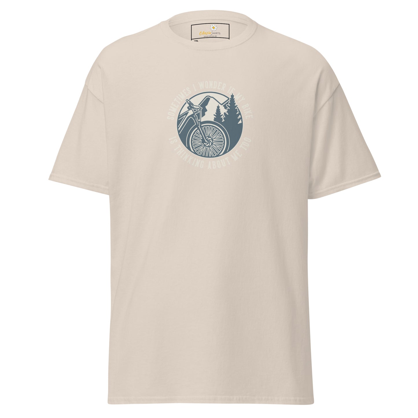 Unisex classic t-shirt - ADVENTURE SPORT CIRCLE BIKE WONDERING - BIG