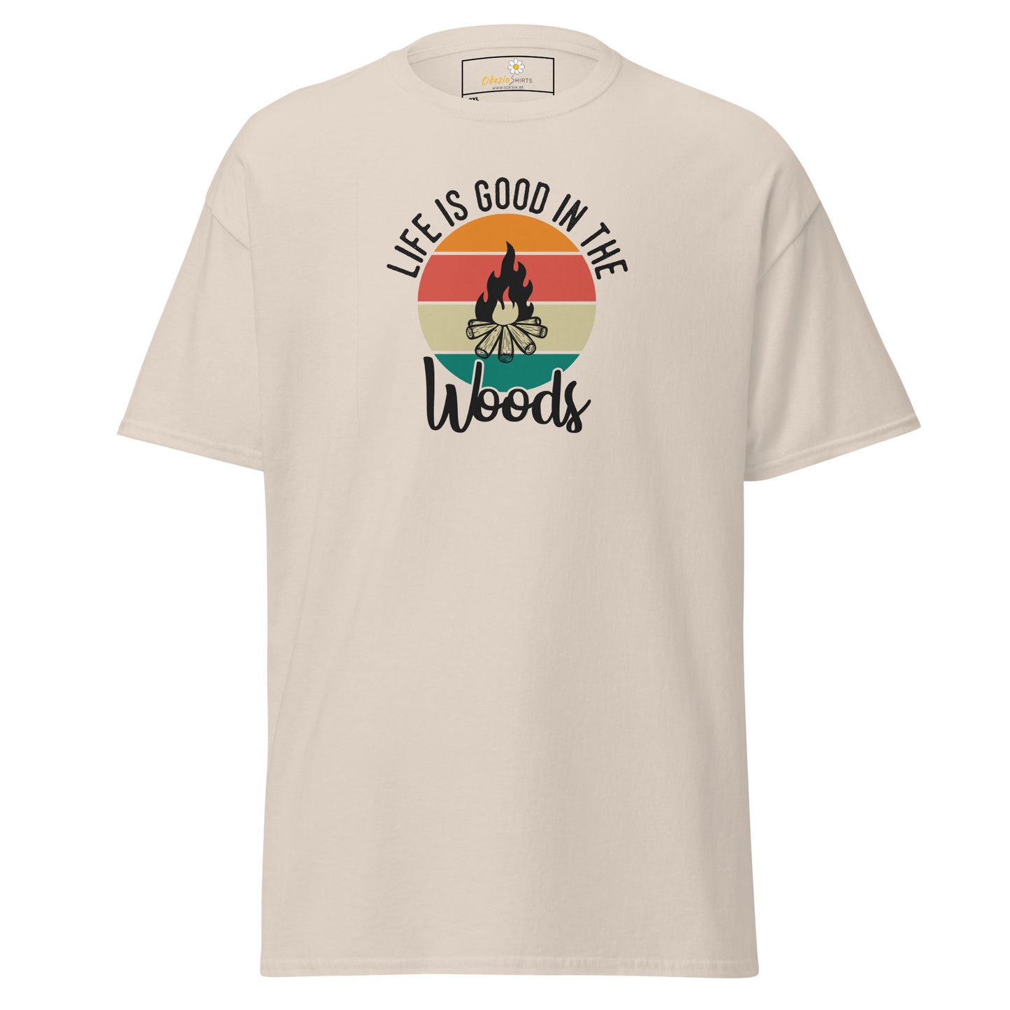 Unisex classic t-shirt - ADVENTURE LIFE IS GOOD IN THE WOODS - BIG