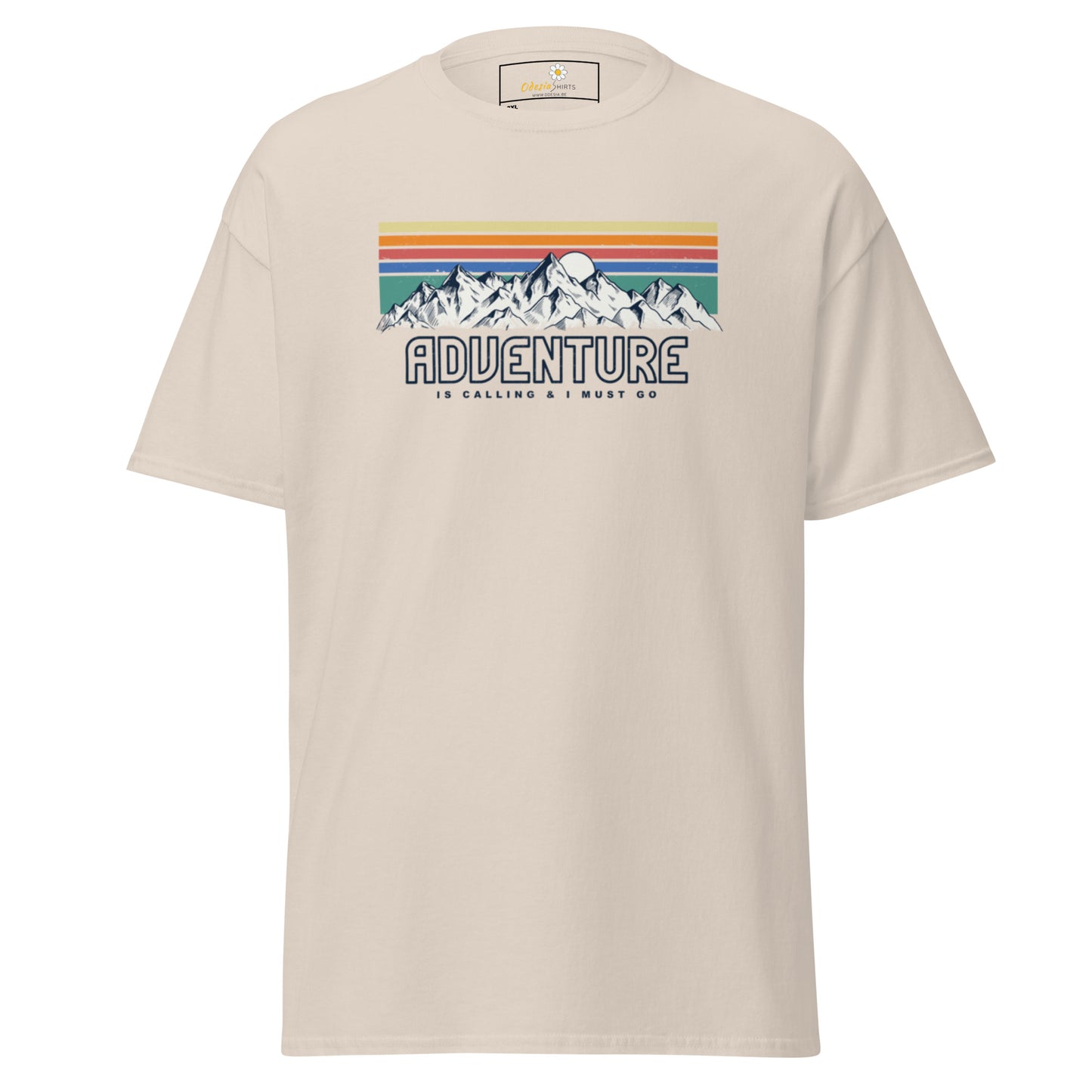 Unisex classic t-shirt - ADVENTURE IS CALLING COLORS - BIG