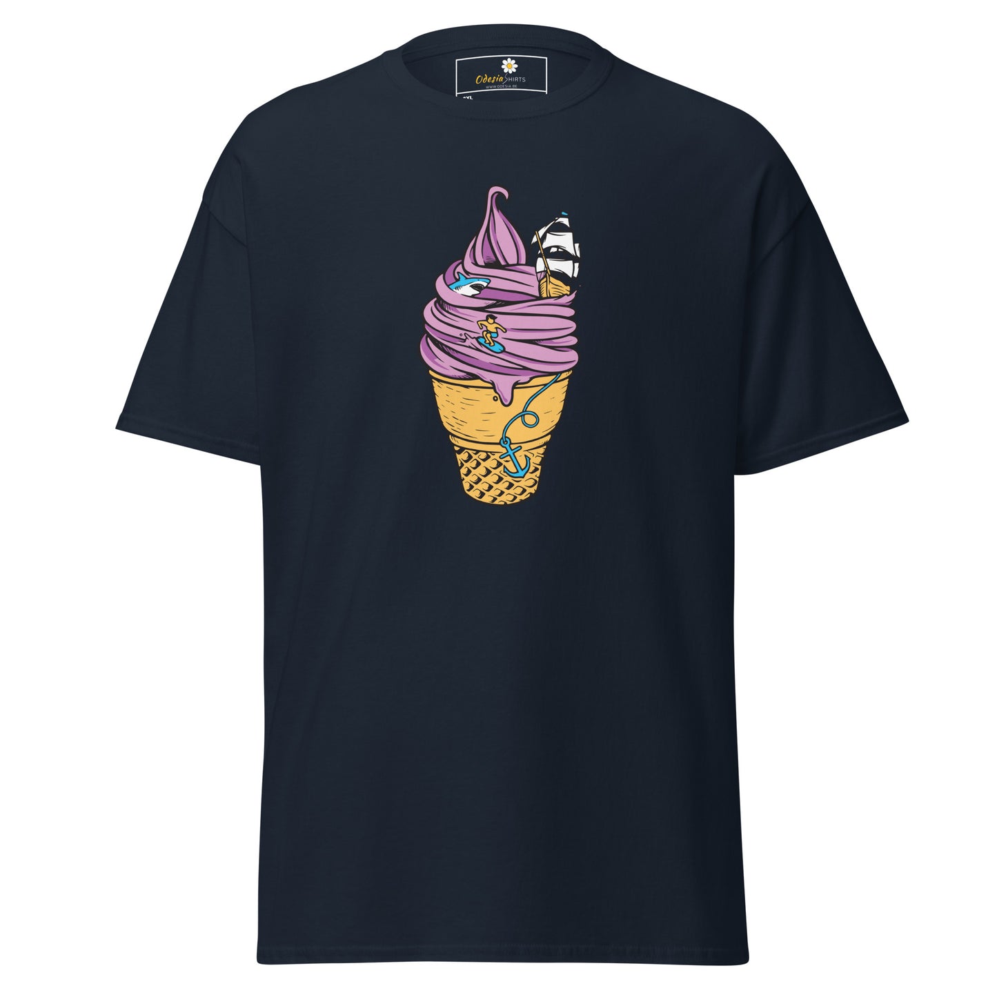 Unisex classic t-shirt - FUN SAILING ICE CREAM - BIG