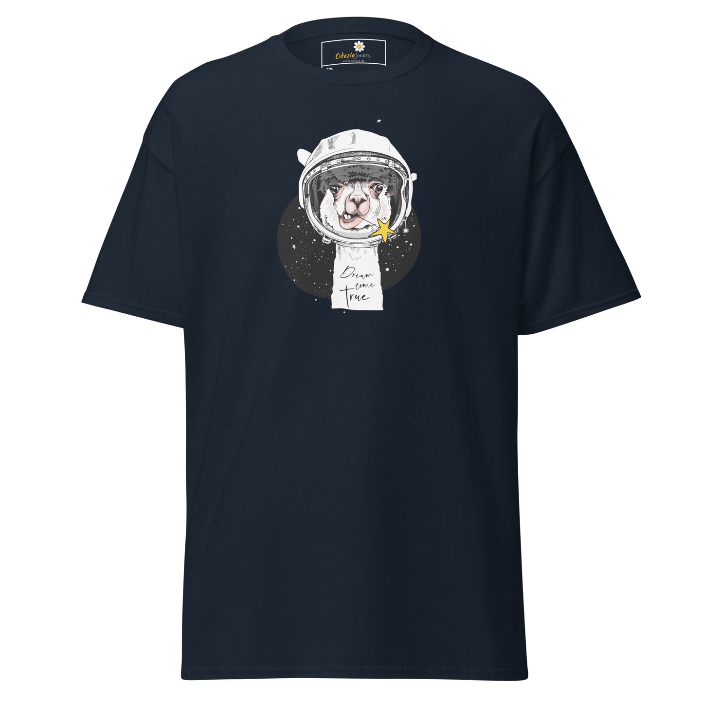 Unisex classic t-shirt - ASTRONAUT ANIMAL LAMA - BIG