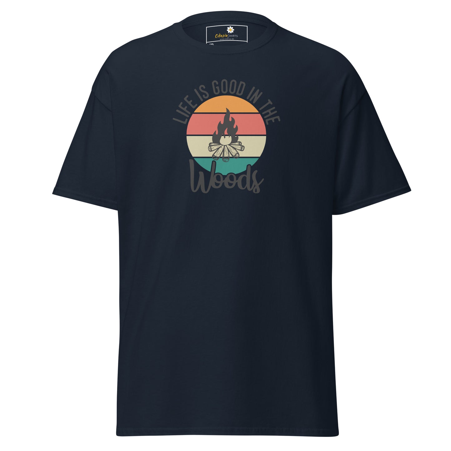 Unisex classic t-shirt - ADVENTURE LIFE IS GOOD IN THE WOODS - BIG