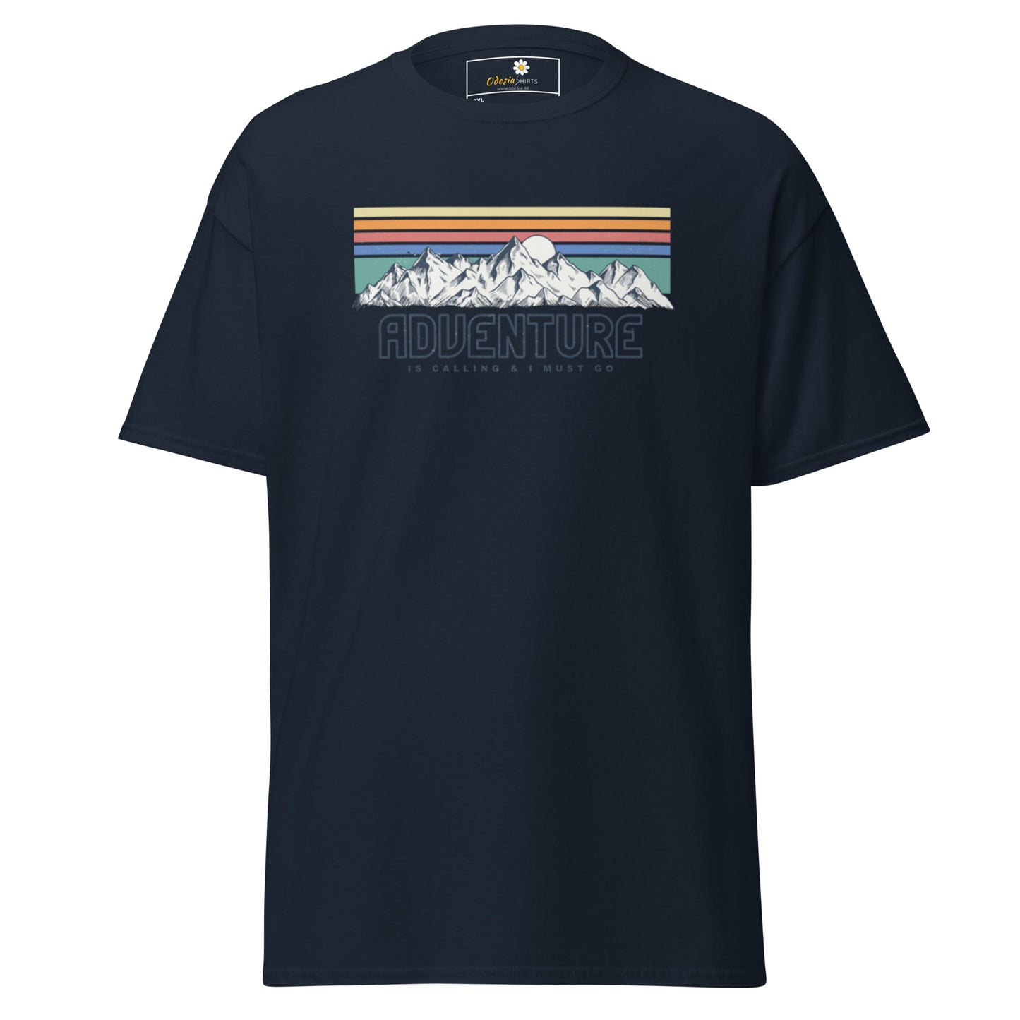 Unisex classic t-shirt - ADVENTURE IS CALLING COLORS - BIG
