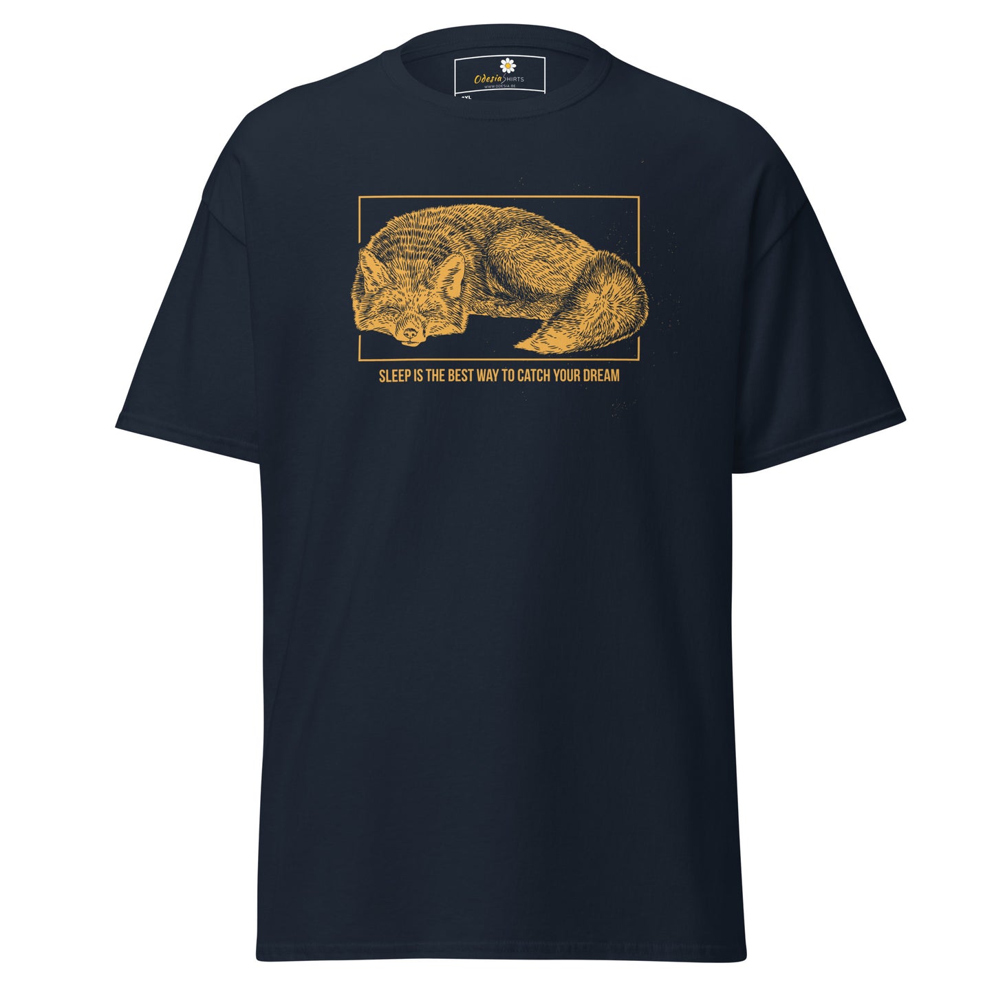 T-shirt classique unisexe - ANIMAUX RENARD DORMEZ DE LA MEILLEURE FAÇON DE RÊVER - GRAND