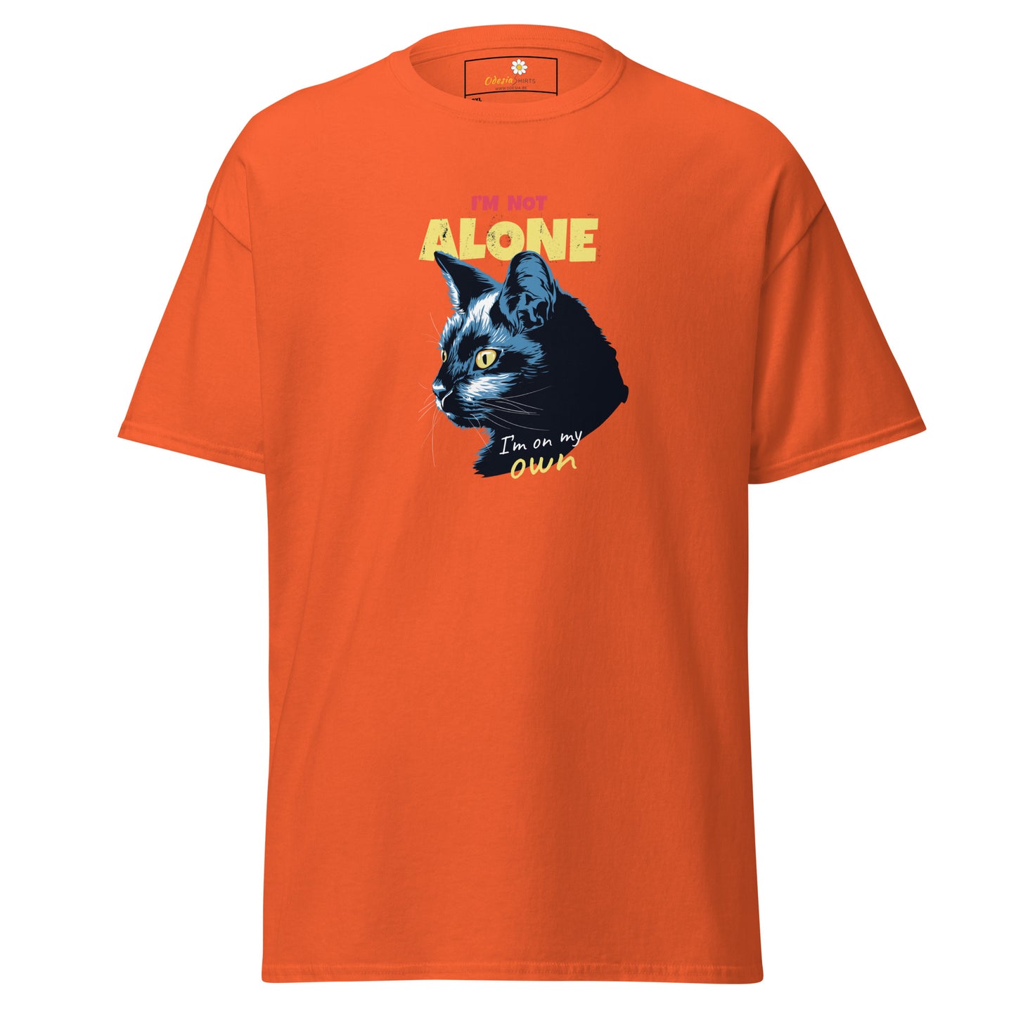 T-shirt classique unisexe - ANIMAUX CHAT PAS SEUL - GRAND
