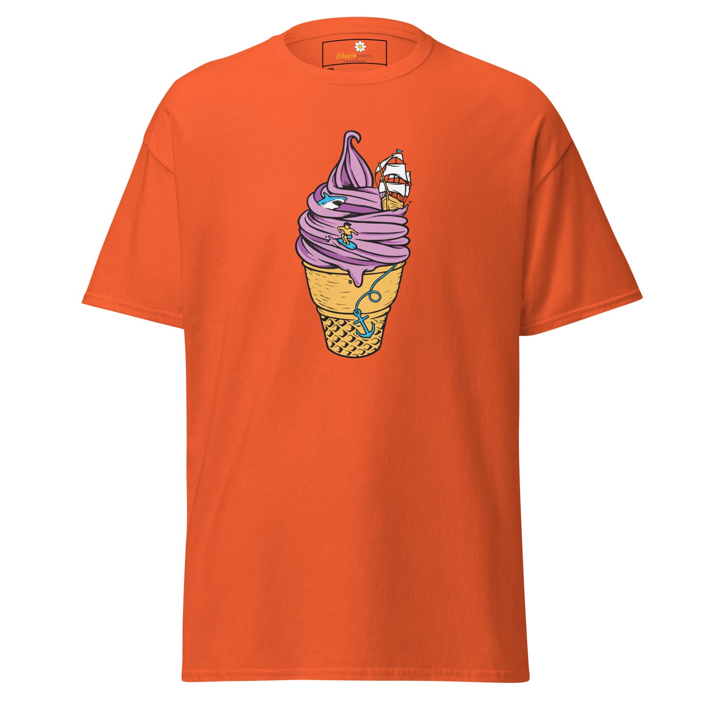 Unisex classic t-shirt - FUN SAILING ICE CREAM - BIG