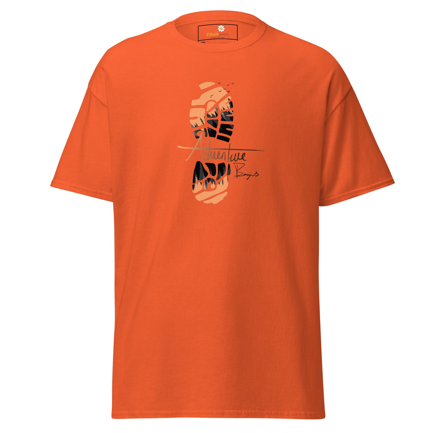 Unisex classic t-shirt - ADVENTURE FOOTPRINT - BIG