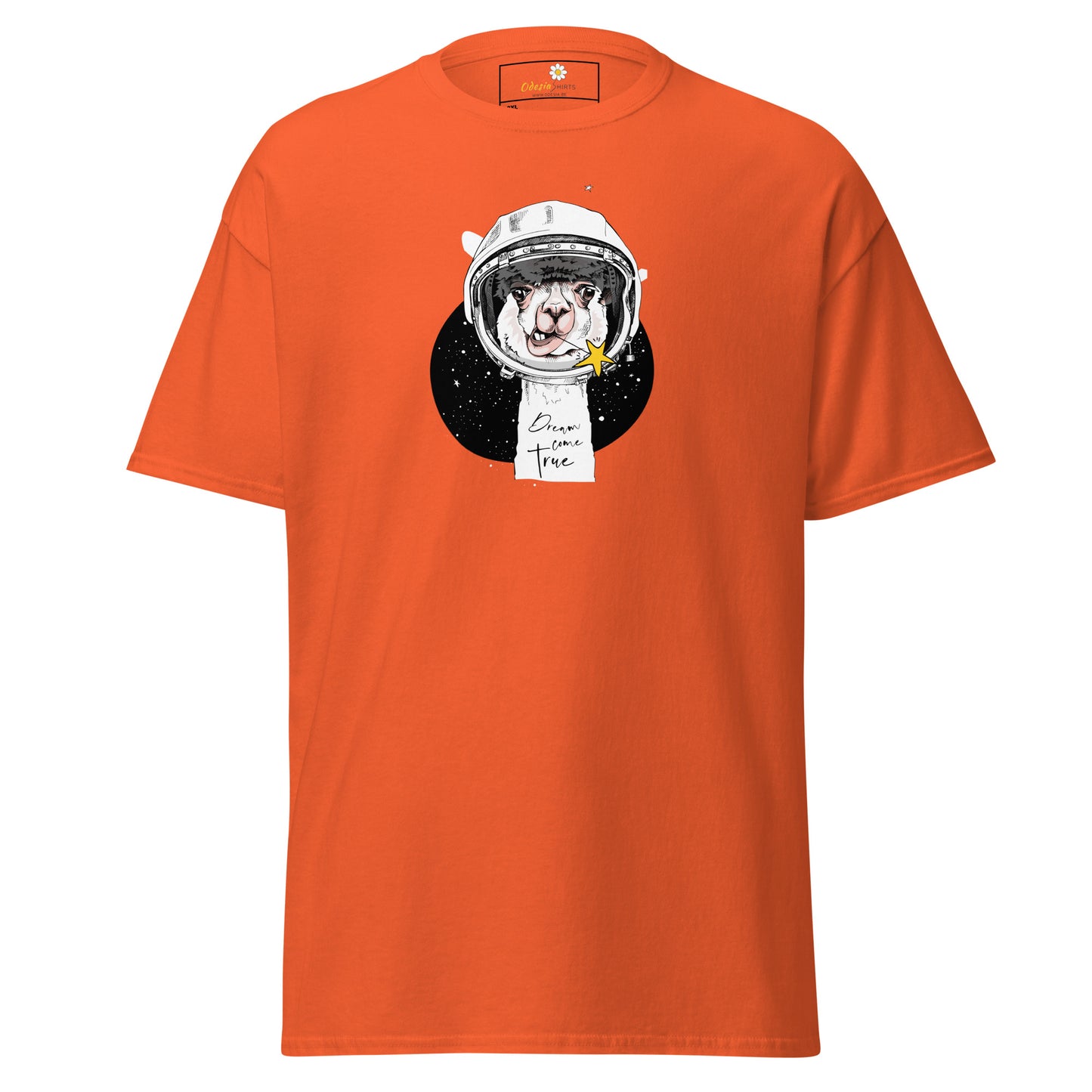 Unisex classic t-shirt - ASTRONAUT ANIMAL LAMA - BIG