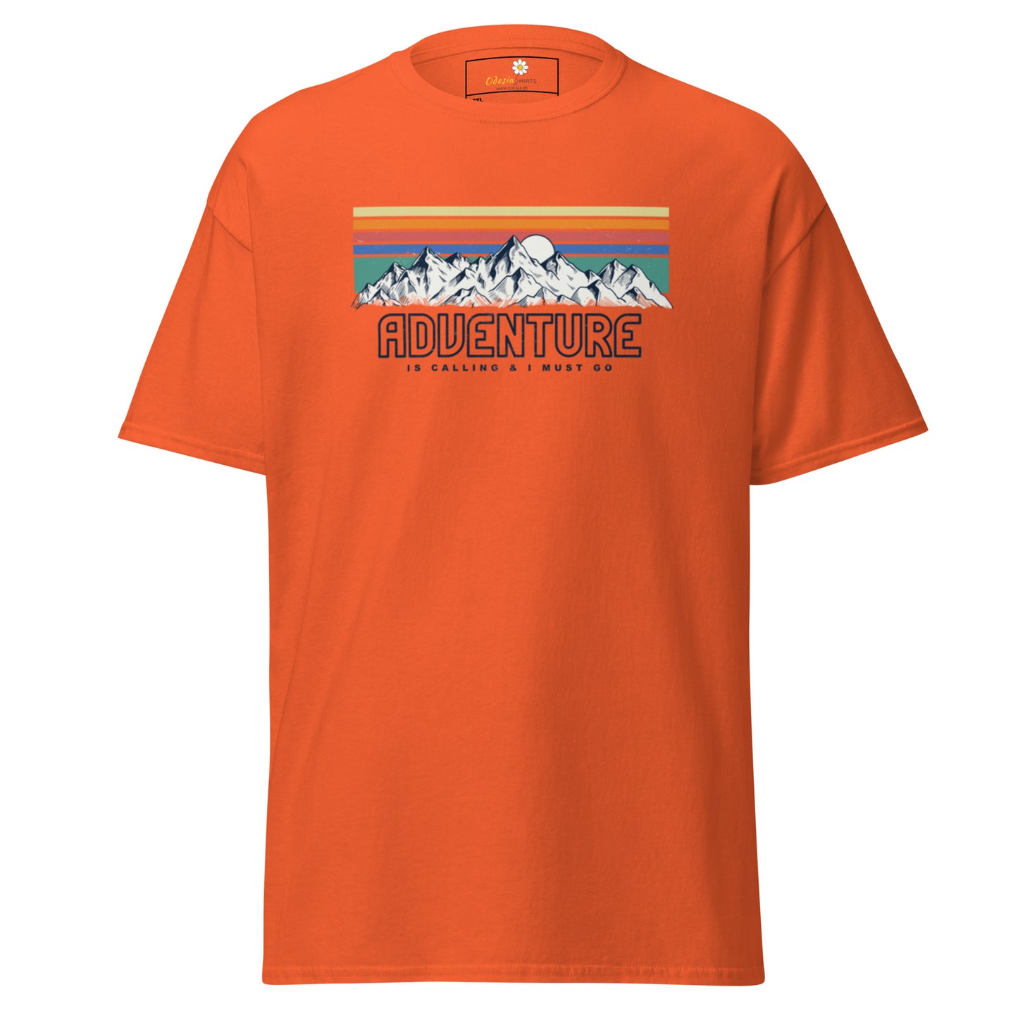 Unisex classic t-shirt - ADVENTURE IS CALLING COLORS - BIG