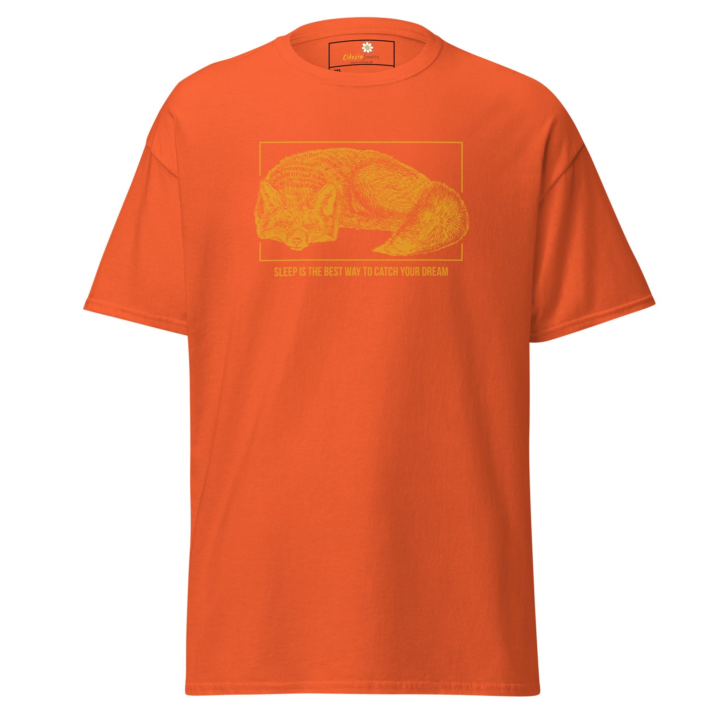 T-shirt classique unisexe - ANIMAUX RENARD DORMEZ DE LA MEILLEURE FAÇON DE RÊVER - GRAND