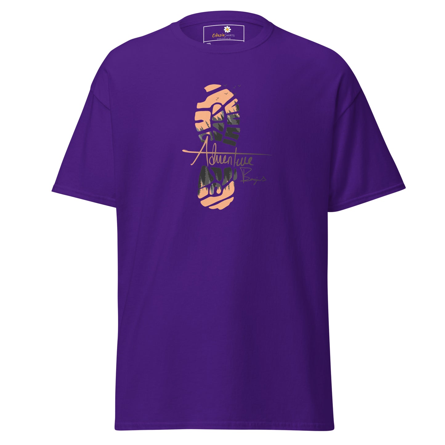 Unisex classic t-shirt - ADVENTURE FOOTPRINT - BIG