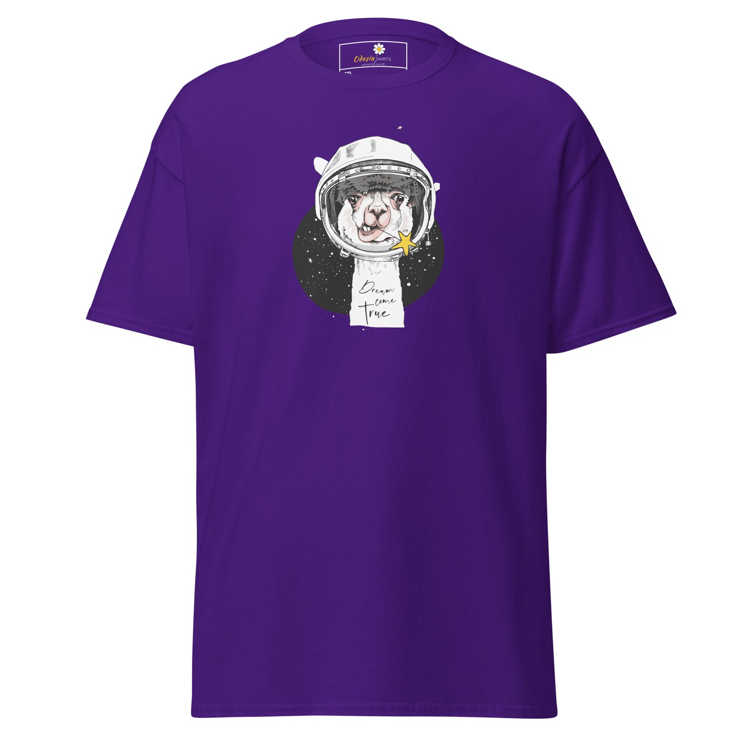 Unisex classic t-shirt - ASTRONAUT ANIMAL LAMA - BIG