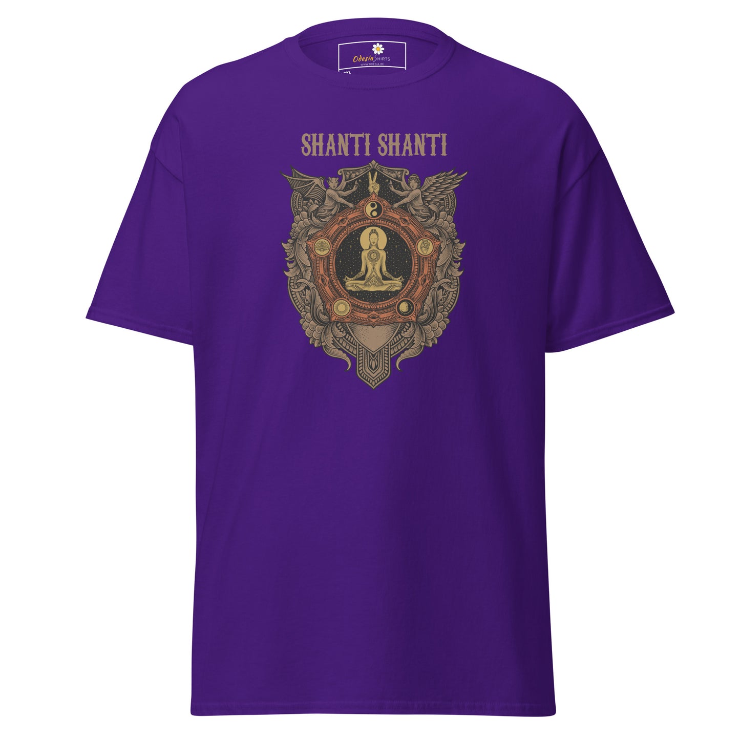 T-shirt classique unisexe - MÉDITATION SPIRITUELLE SHANTI - GRAND