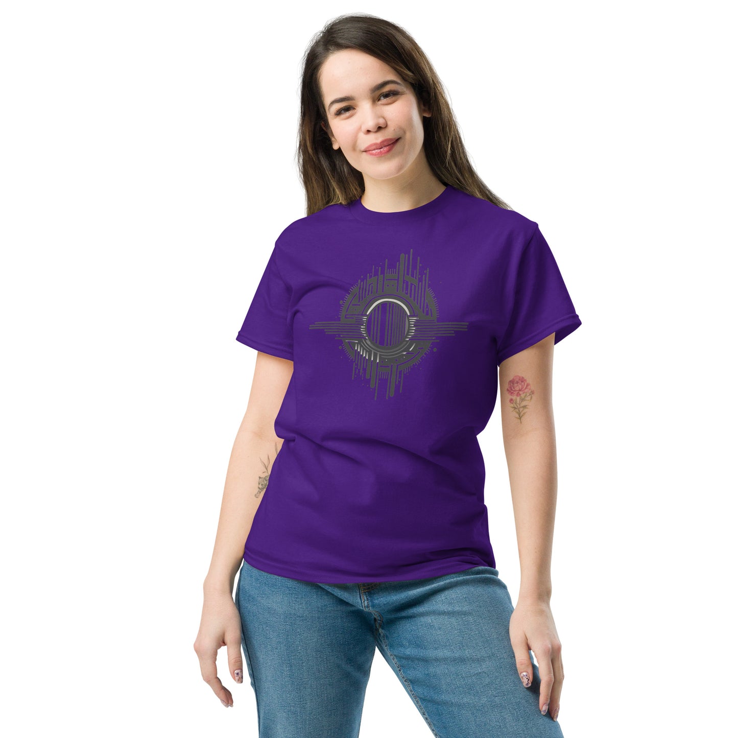 Unisex classic t-shirt - ABSTRACT SPHERES LINES - BIG