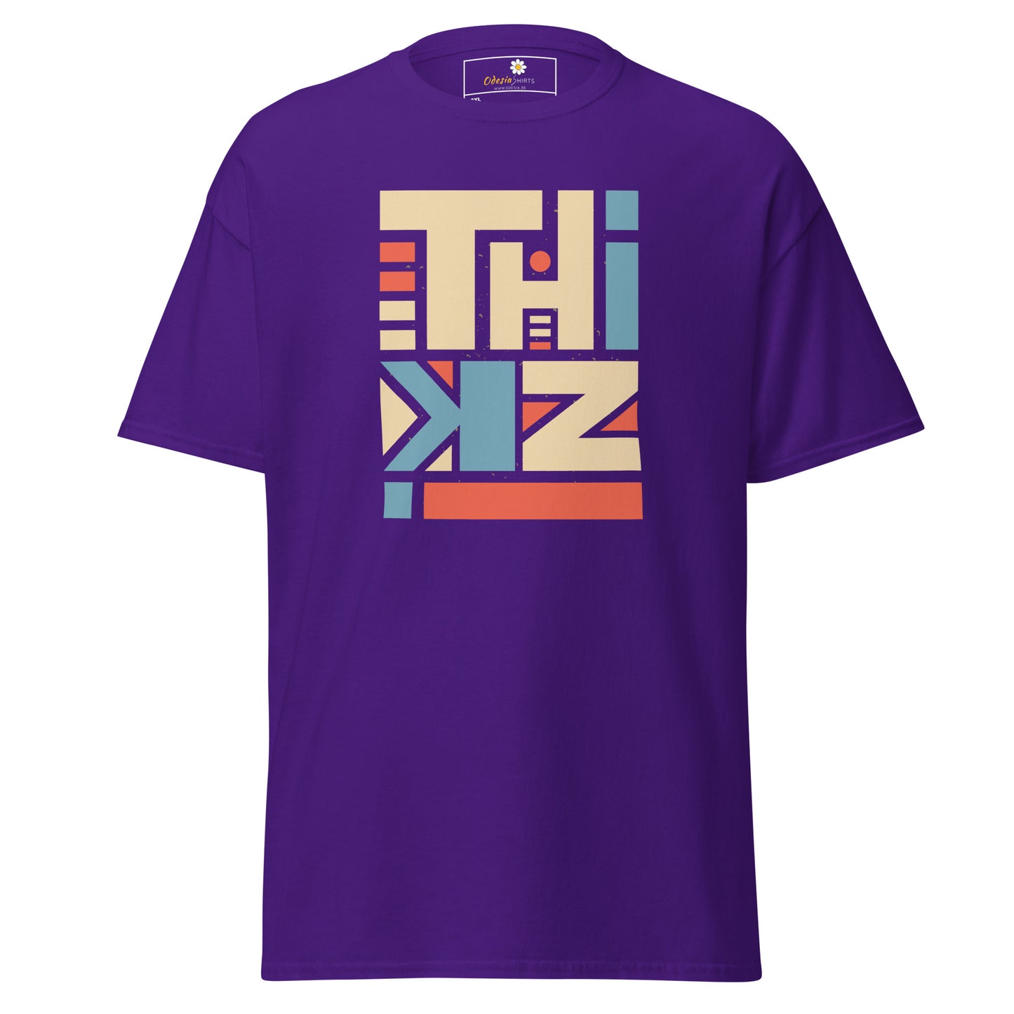 Unisex classic t-shirt - ABSTRACT TEXT THINK - BIG