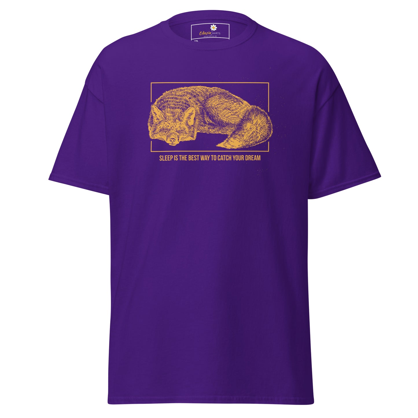 T-shirt classique unisexe - ANIMAUX RENARD DORMEZ DE LA MEILLEURE FAÇON DE RÊVER - GRAND
