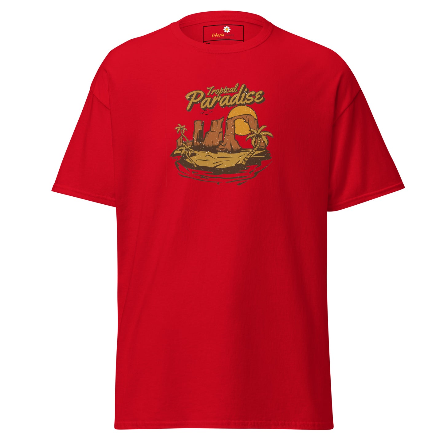 T-shirt classique homme - SUMMER TROPICAL PARADISE - BIG