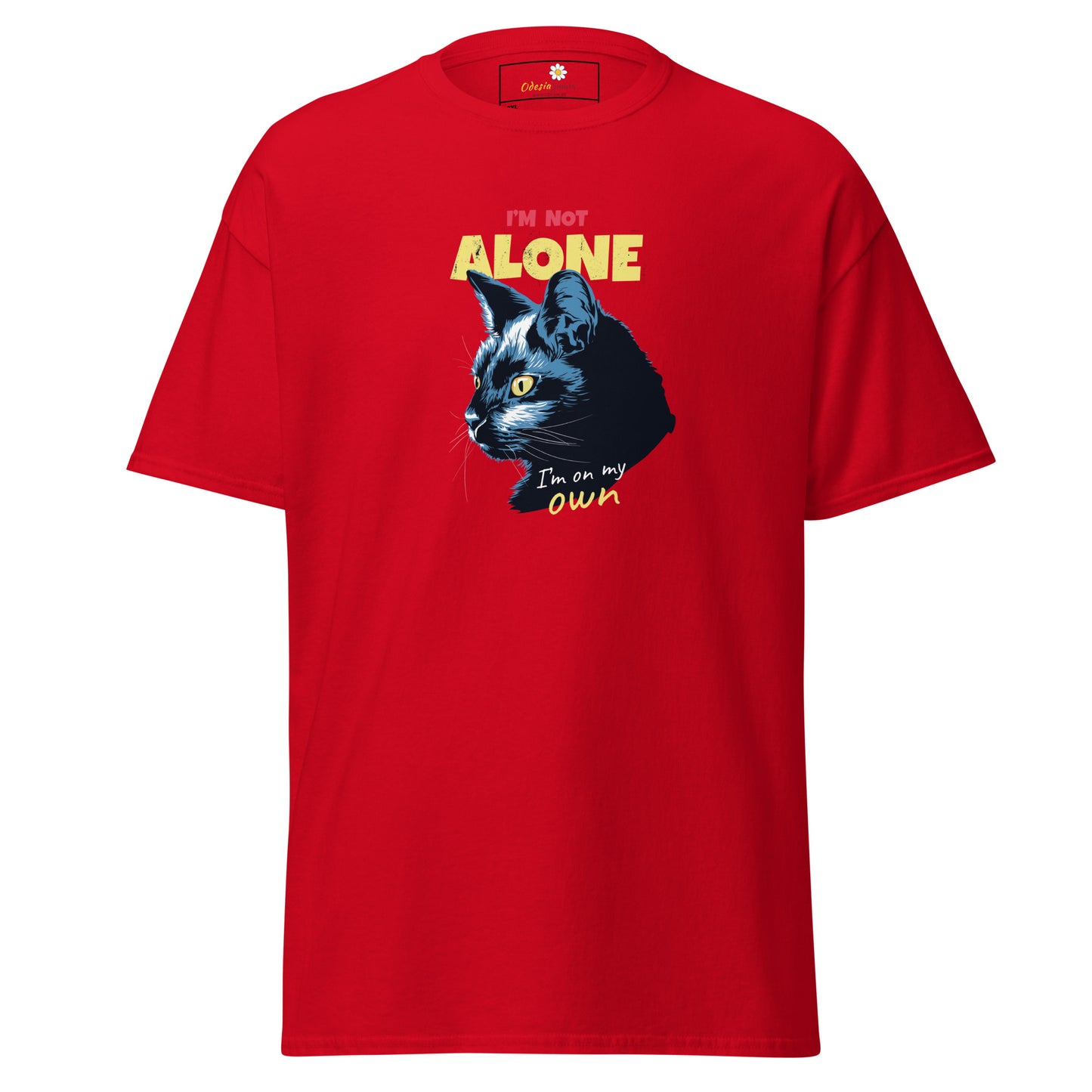 T-shirt classique unisexe - ANIMAUX CHAT PAS SEUL - GRAND