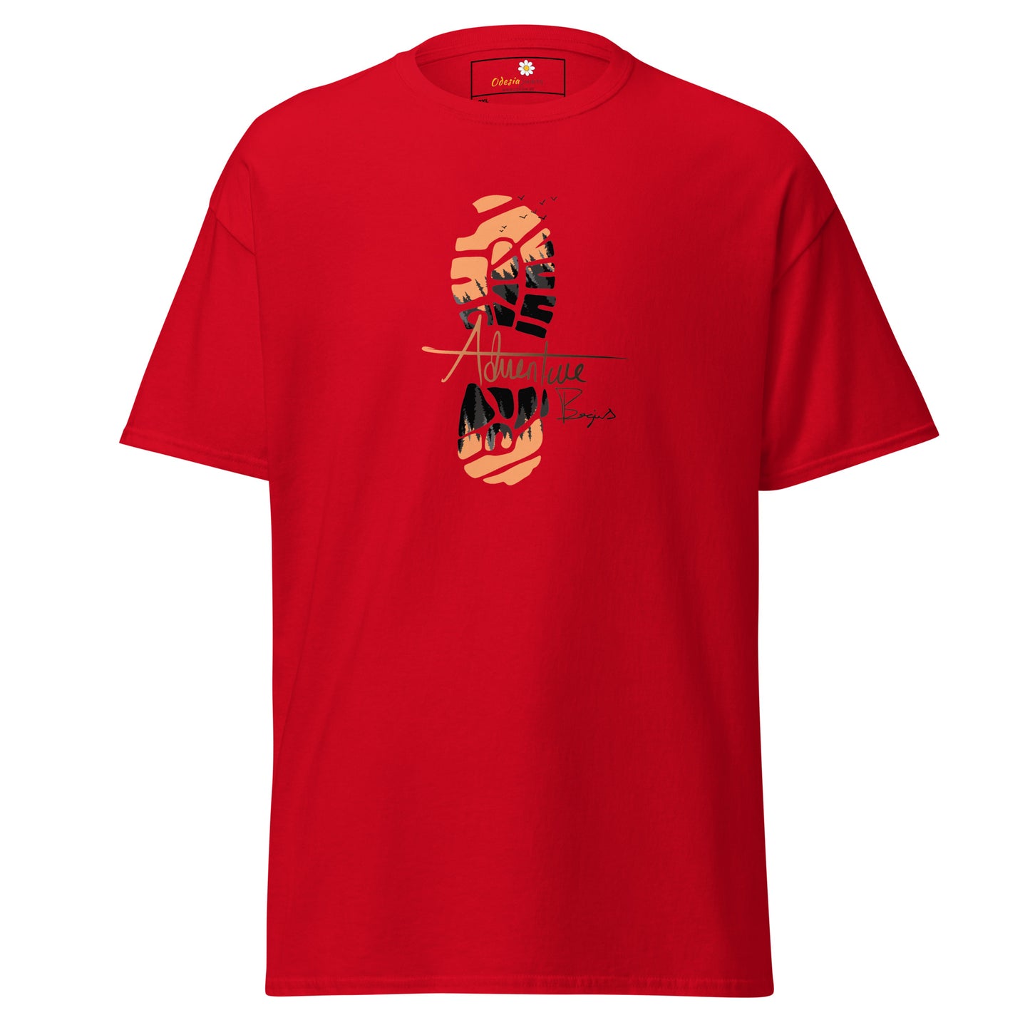 Unisex classic t-shirt - ADVENTURE FOOTPRINT - BIG