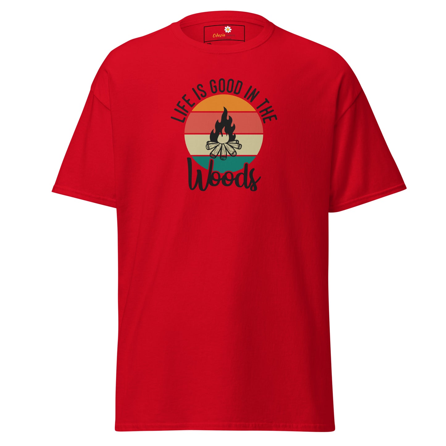 Unisex classic t-shirt - ADVENTURE LIFE IS GOOD IN THE WOODS - BIG