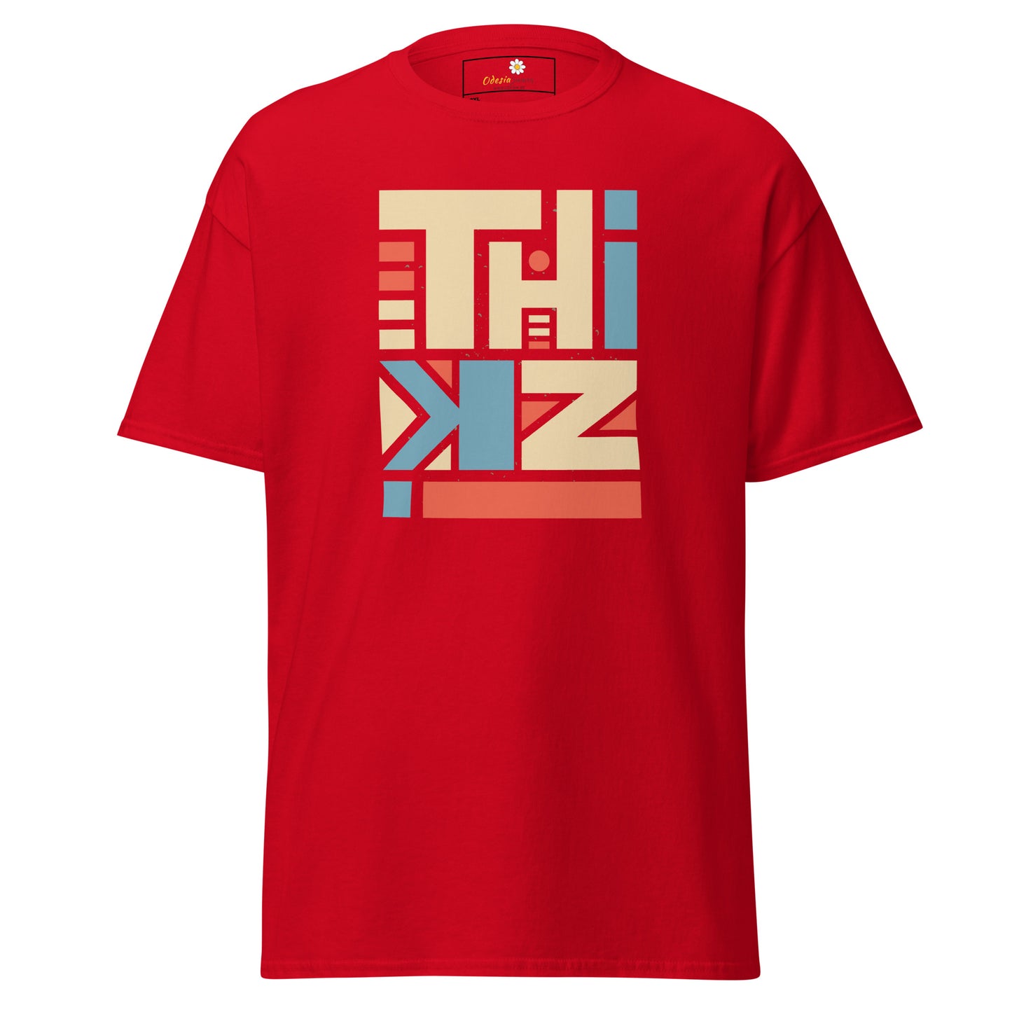 Unisex classic t-shirt - ABSTRACT TEXT THINK - BIG