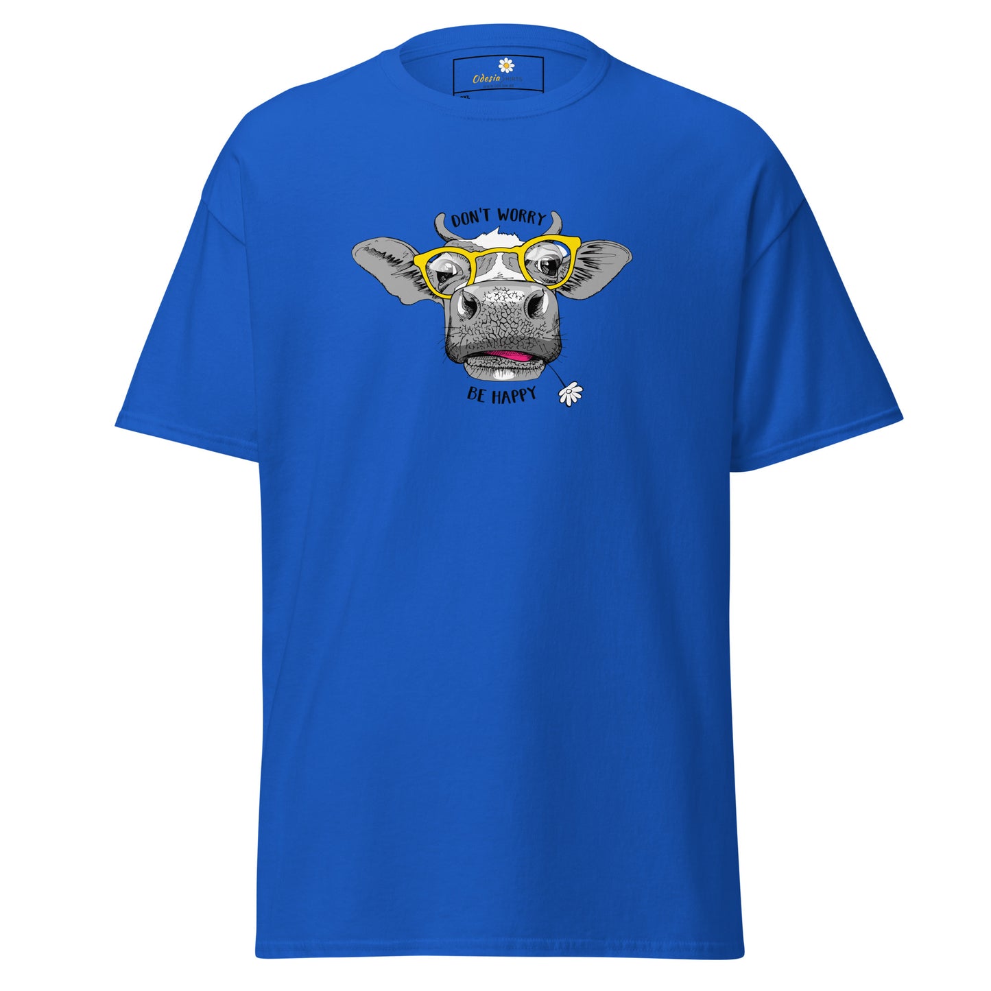 T-shirt classique unisexe - ANIMAUX FUN VACHE LUNETTES - GRAND