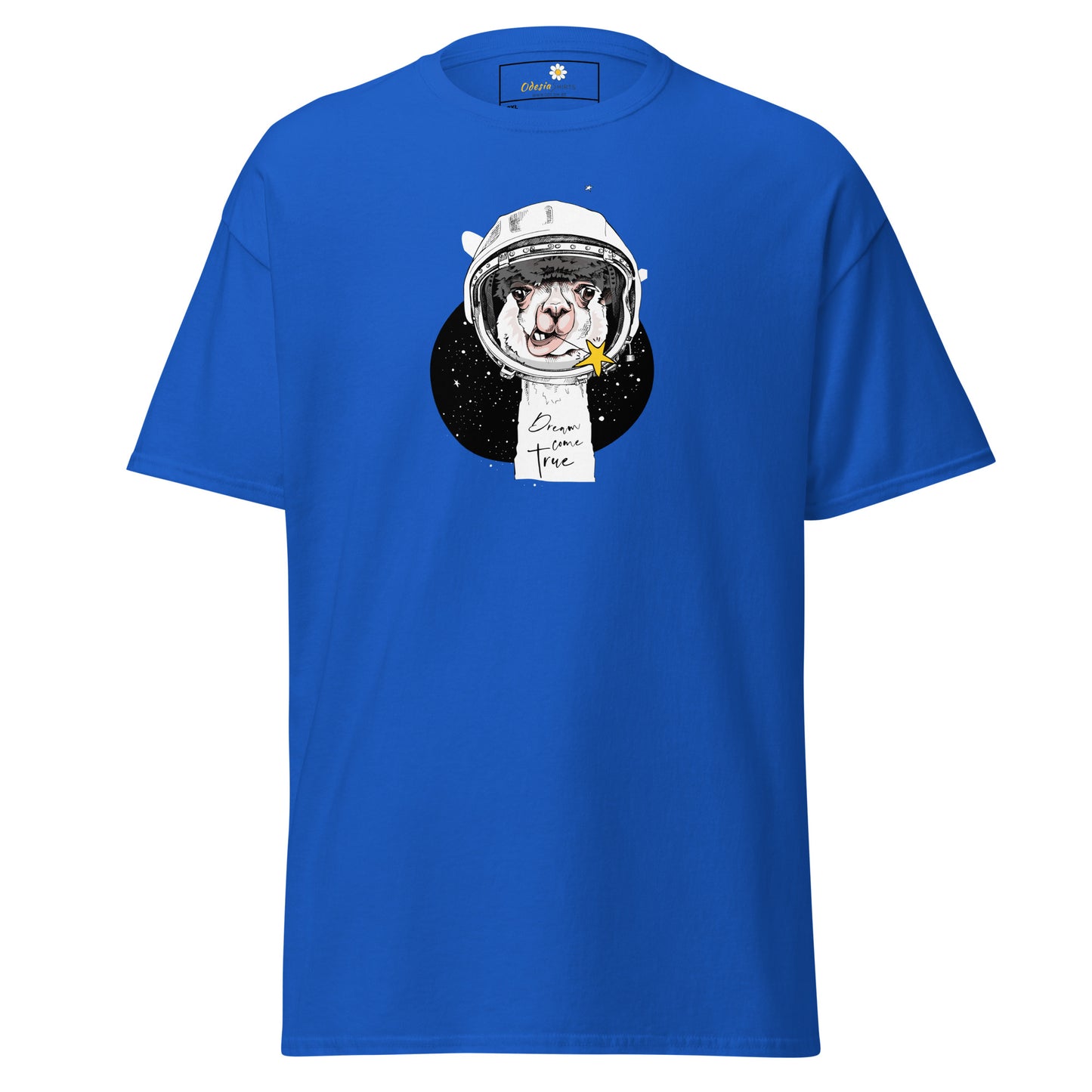 Unisex classic t-shirt - ASTRONAUT ANIMAL LAMA - BIG