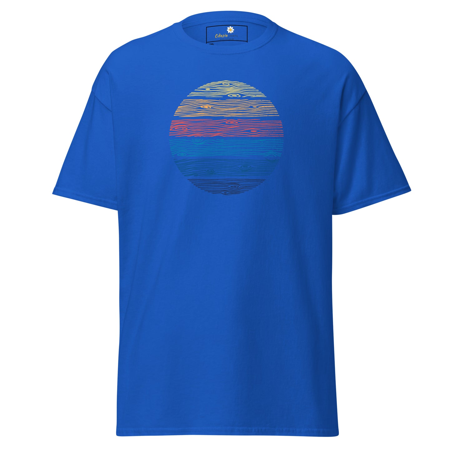 T-shirt classique unisexe - ABSTRACT COLOR CIRCLE WOOD - BIG