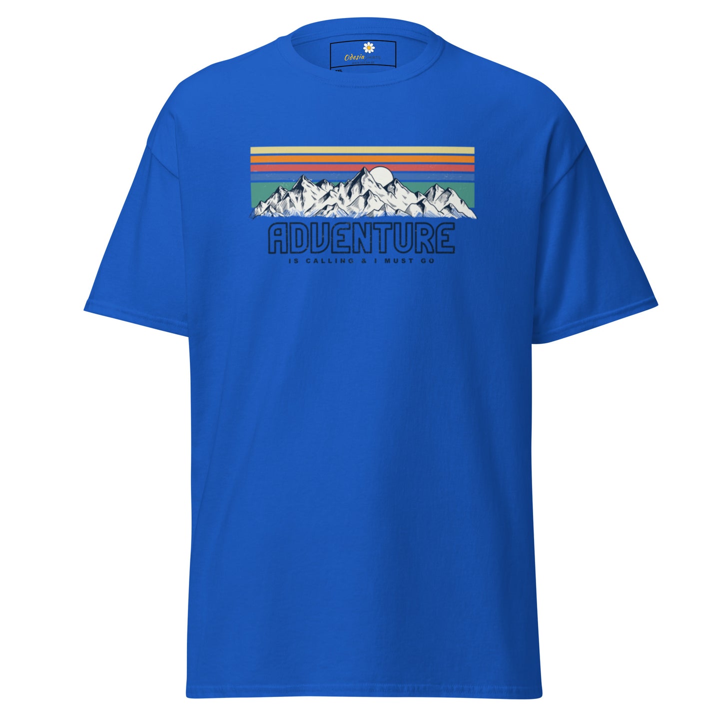 Unisex classic t-shirt - ADVENTURE IS CALLING COLORS - BIG