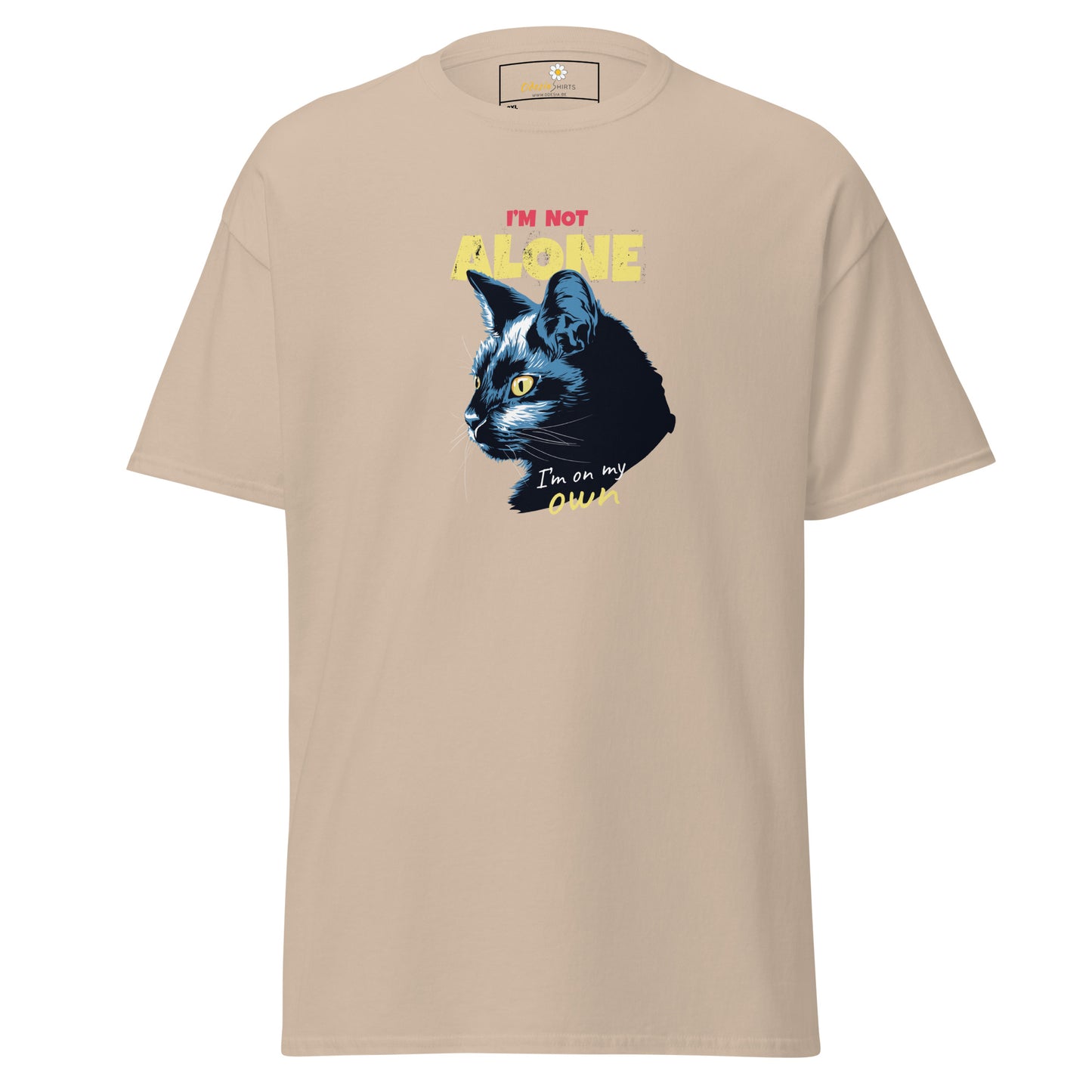 T-shirt classique unisexe - ANIMAUX CHAT PAS SEUL - GRAND