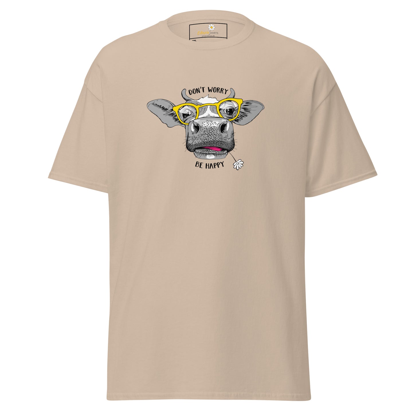 T-shirt classique unisexe - ANIMAUX FUN VACHE LUNETTES - GRAND