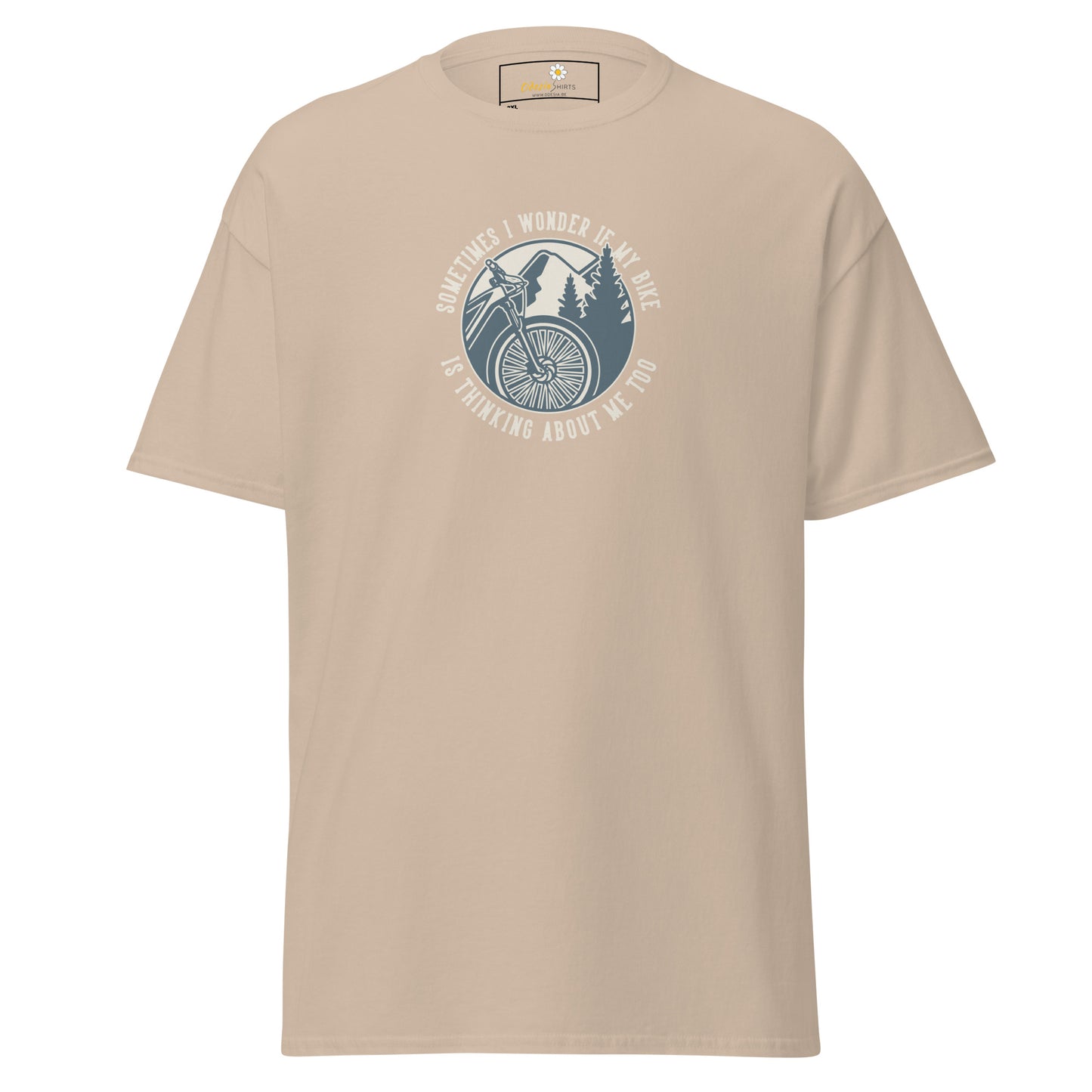 Unisex classic t-shirt - ADVENTURE SPORT CIRCLE BIKE WONDERING - BIG