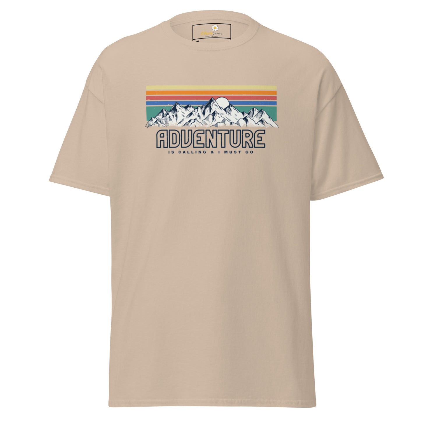 Unisex classic t-shirt - ADVENTURE IS CALLING COLORS - BIG