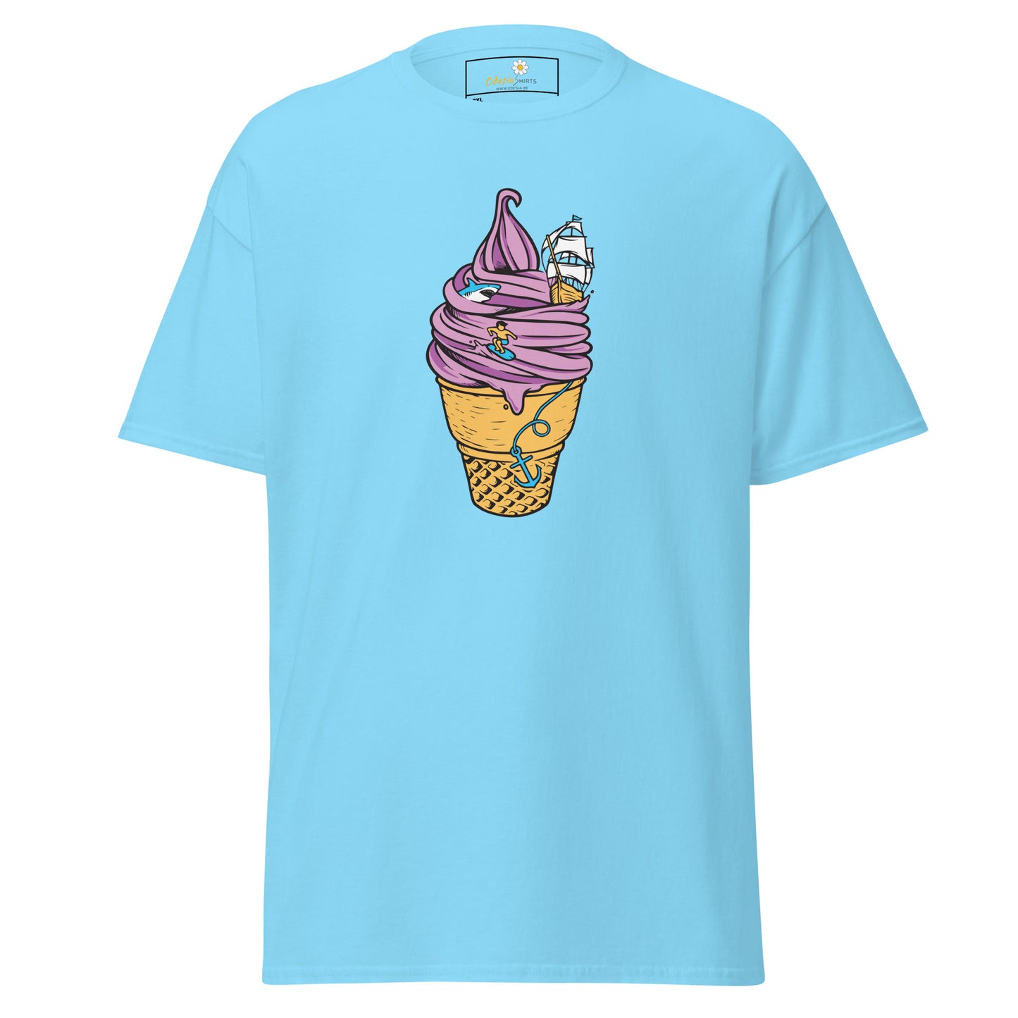 Unisex classic t-shirt - FUN SAILING ICE CREAM - BIG