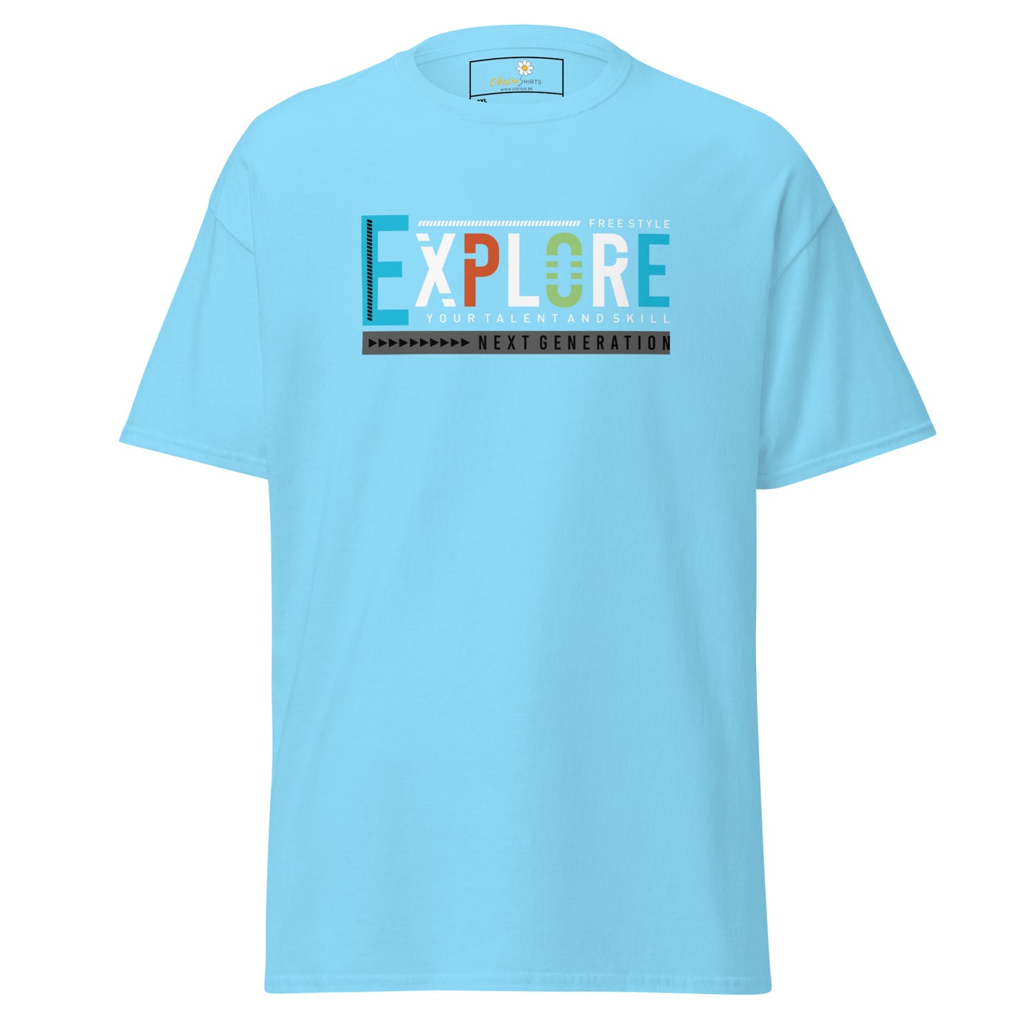 Unisex classic t-shirt - ADVENTURE EXPLORE FREESTYLE - BIG