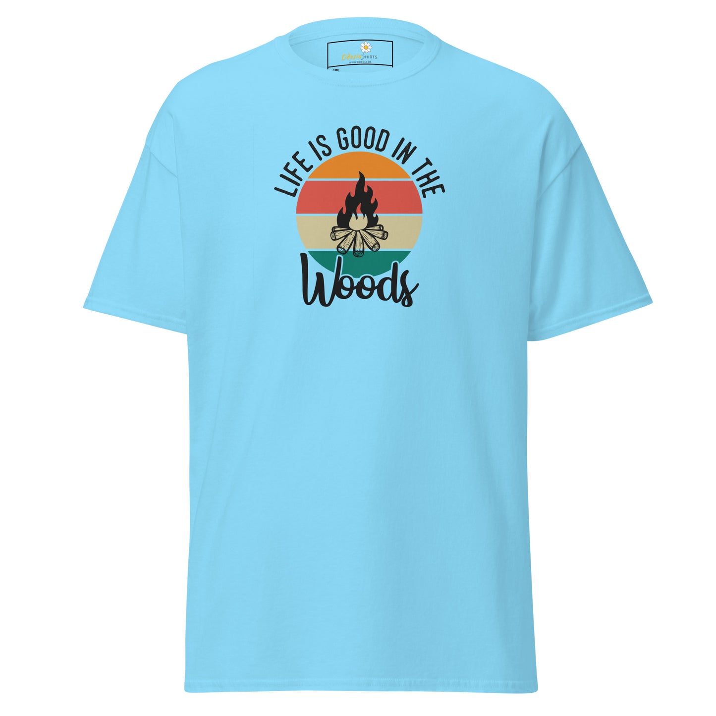 Unisex classic t-shirt - ADVENTURE LIFE IS GOOD IN THE WOODS - BIG