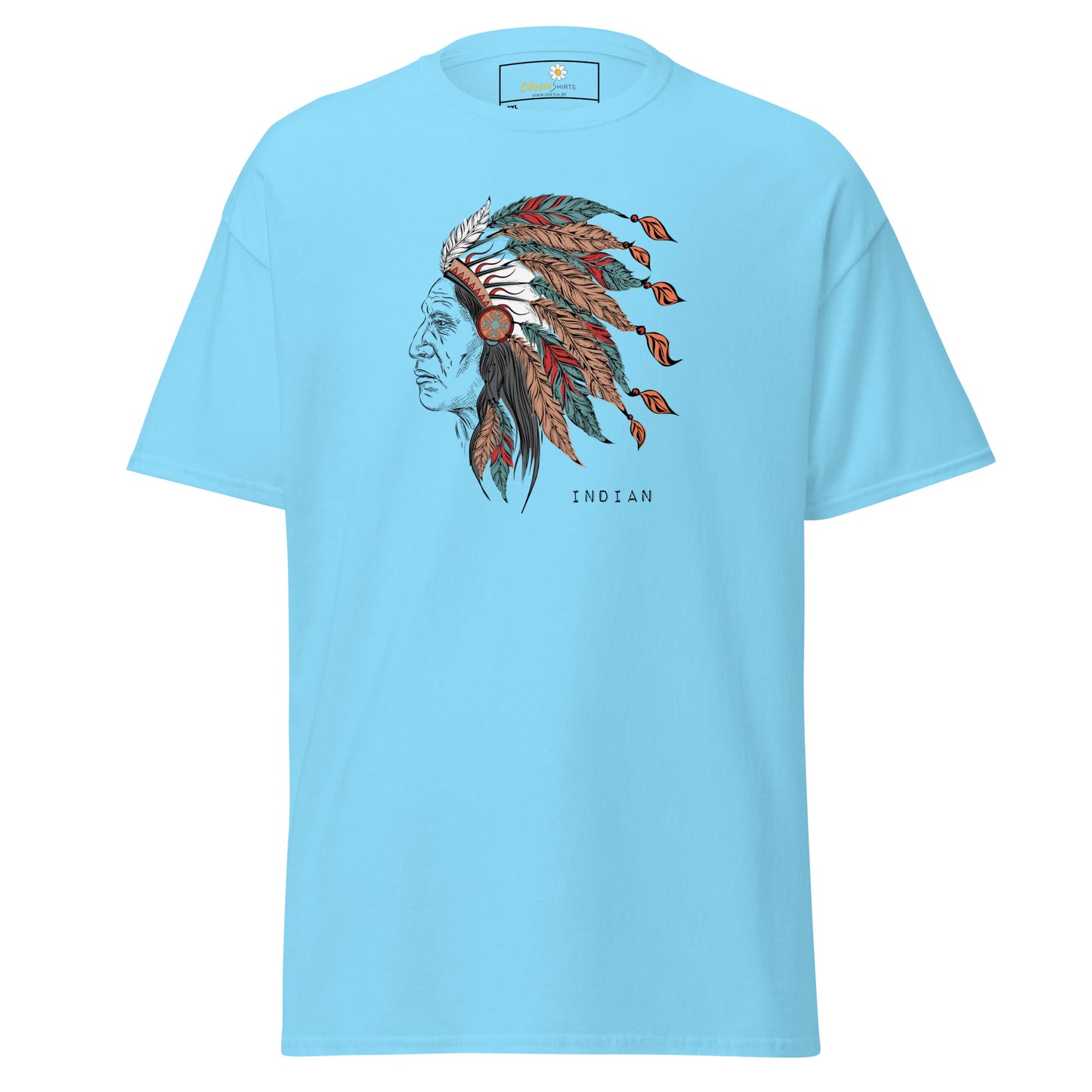 Unisex classic t-shirt - VINTAGE INDIAN HEAD - BIG