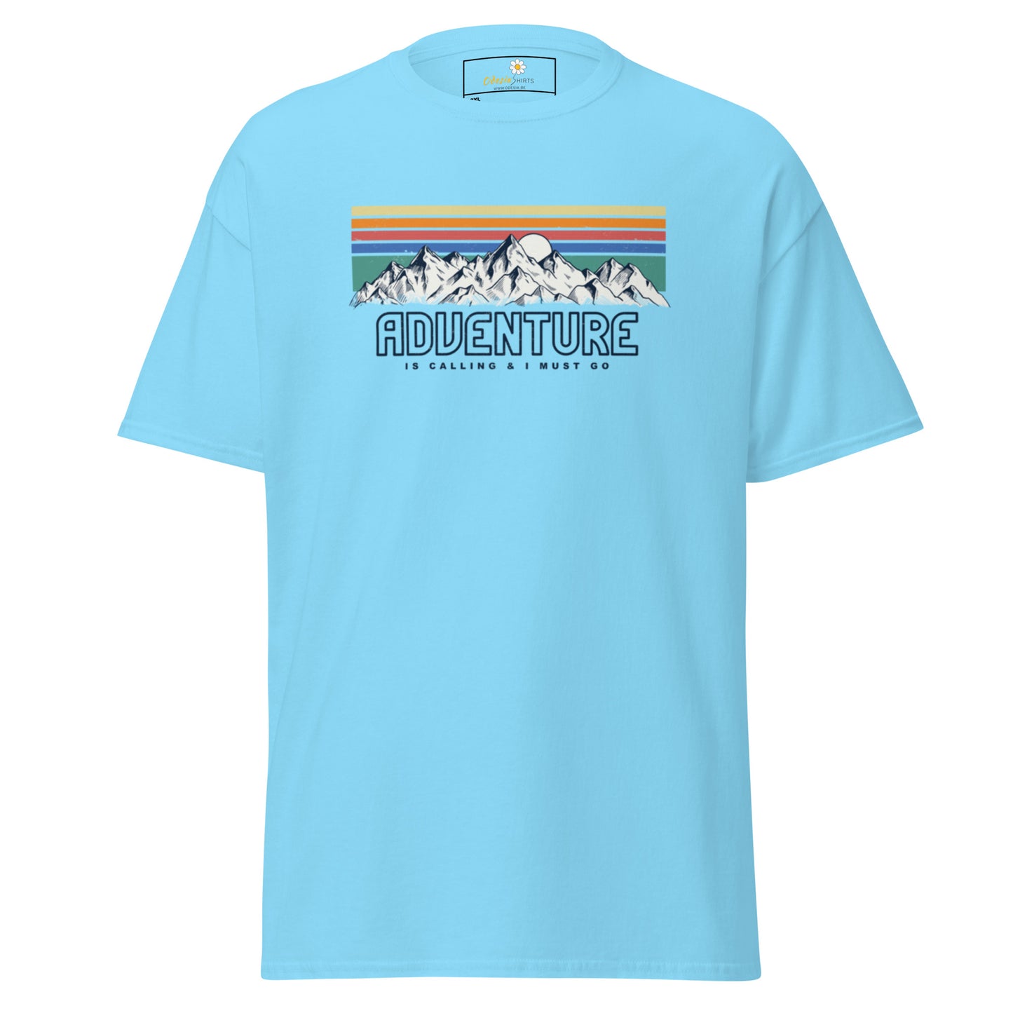 Unisex classic t-shirt - ADVENTURE IS CALLING COLORS - BIG