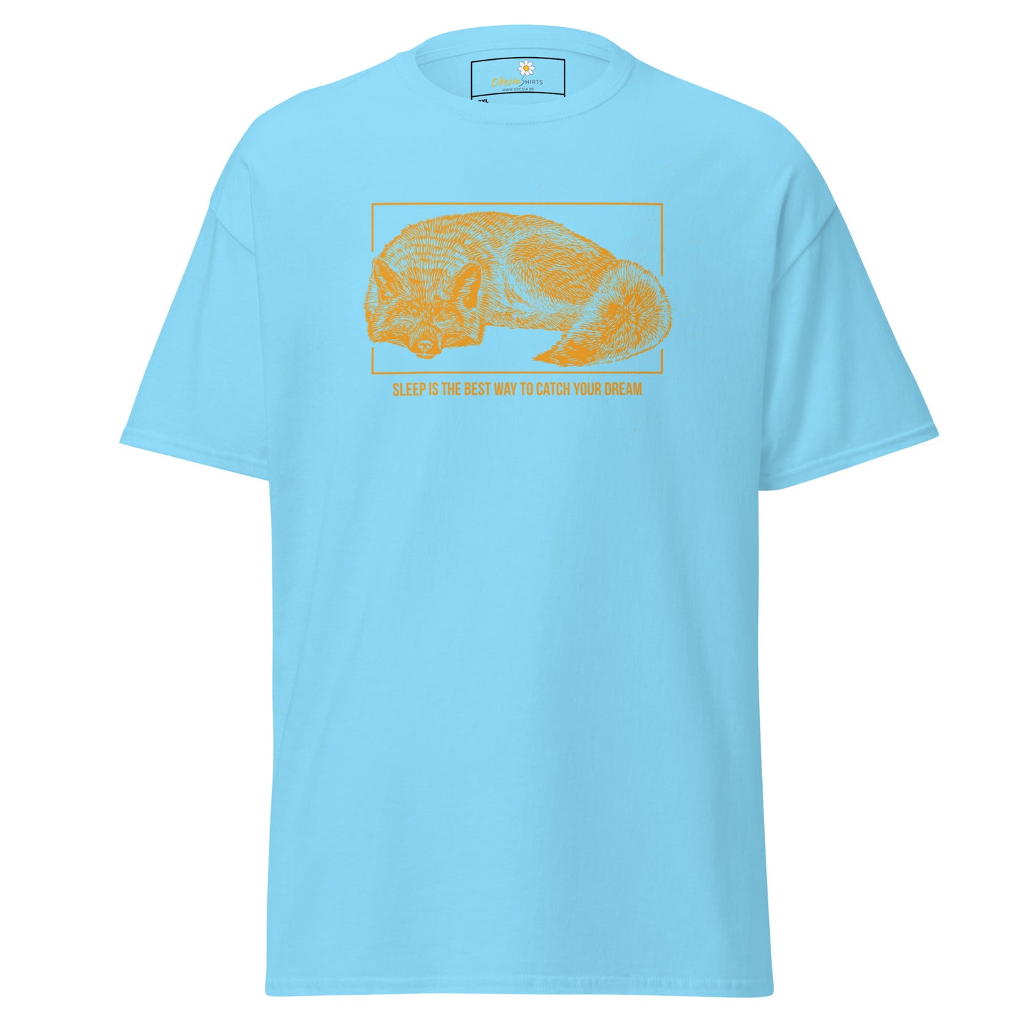 T-shirt classique unisexe - ANIMAUX RENARD DORMEZ DE LA MEILLEURE FAÇON DE RÊVER - GRAND
