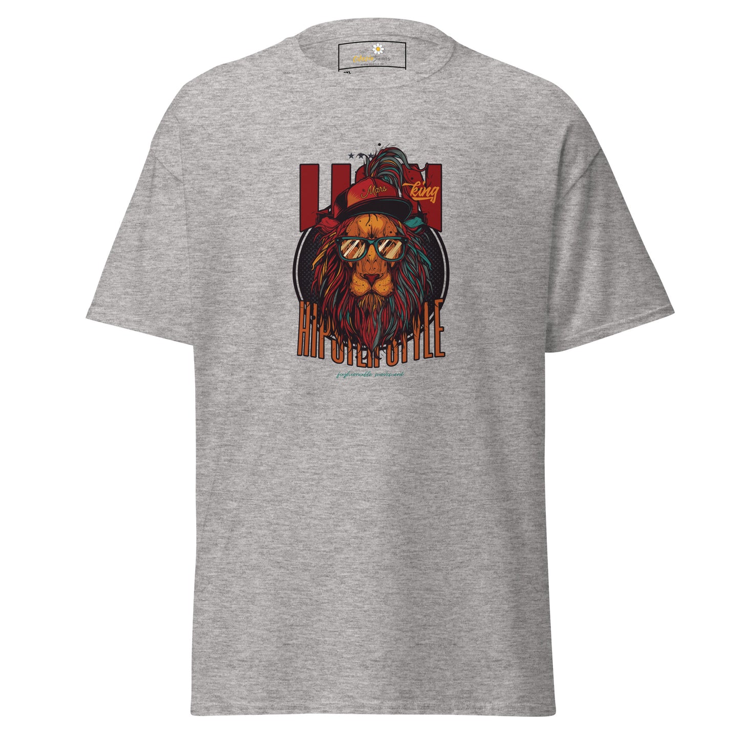 T-shirt classique unisexe - ANIMAUX LION - GRAND