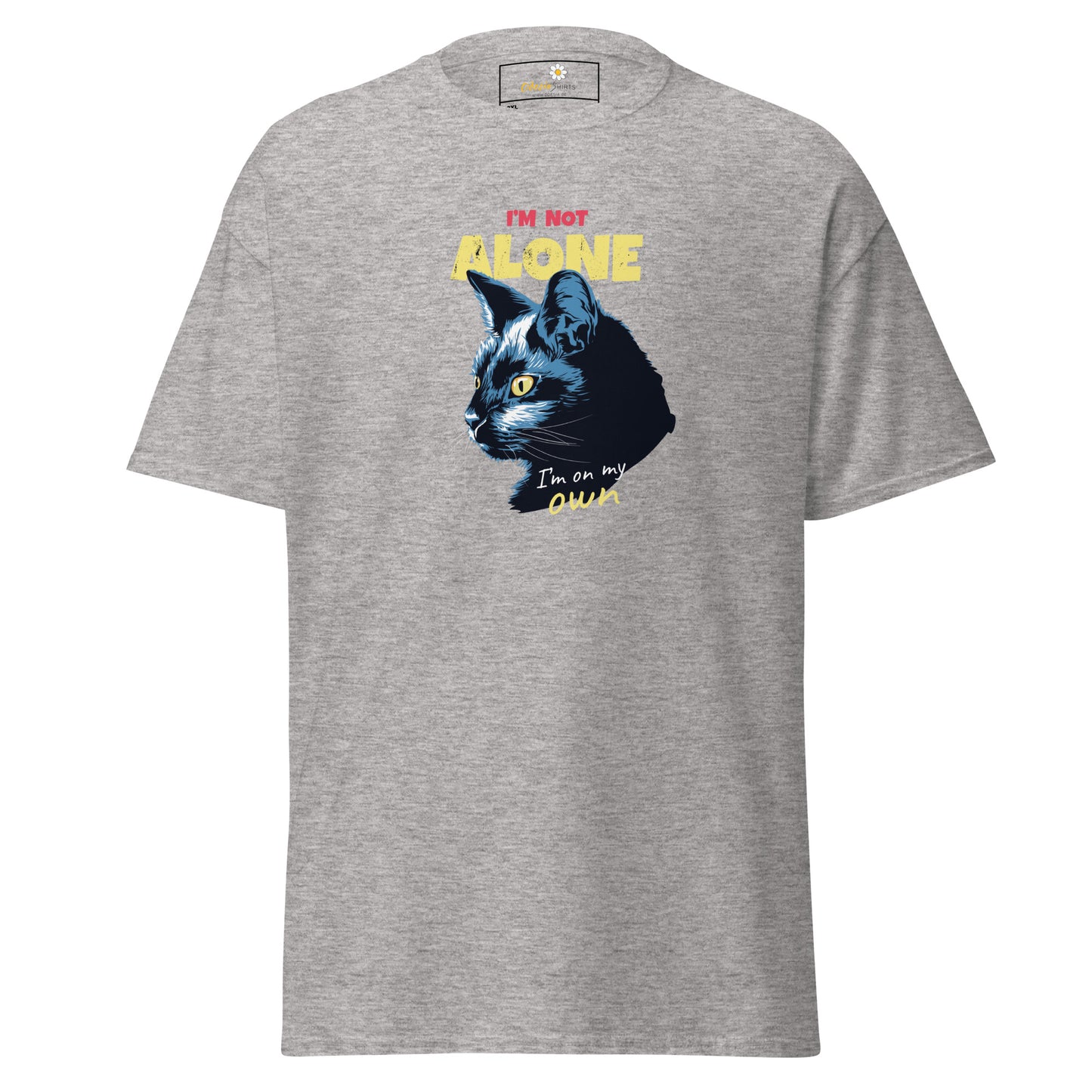 T-shirt classique unisexe - ANIMAUX CHAT PAS SEUL - GRAND