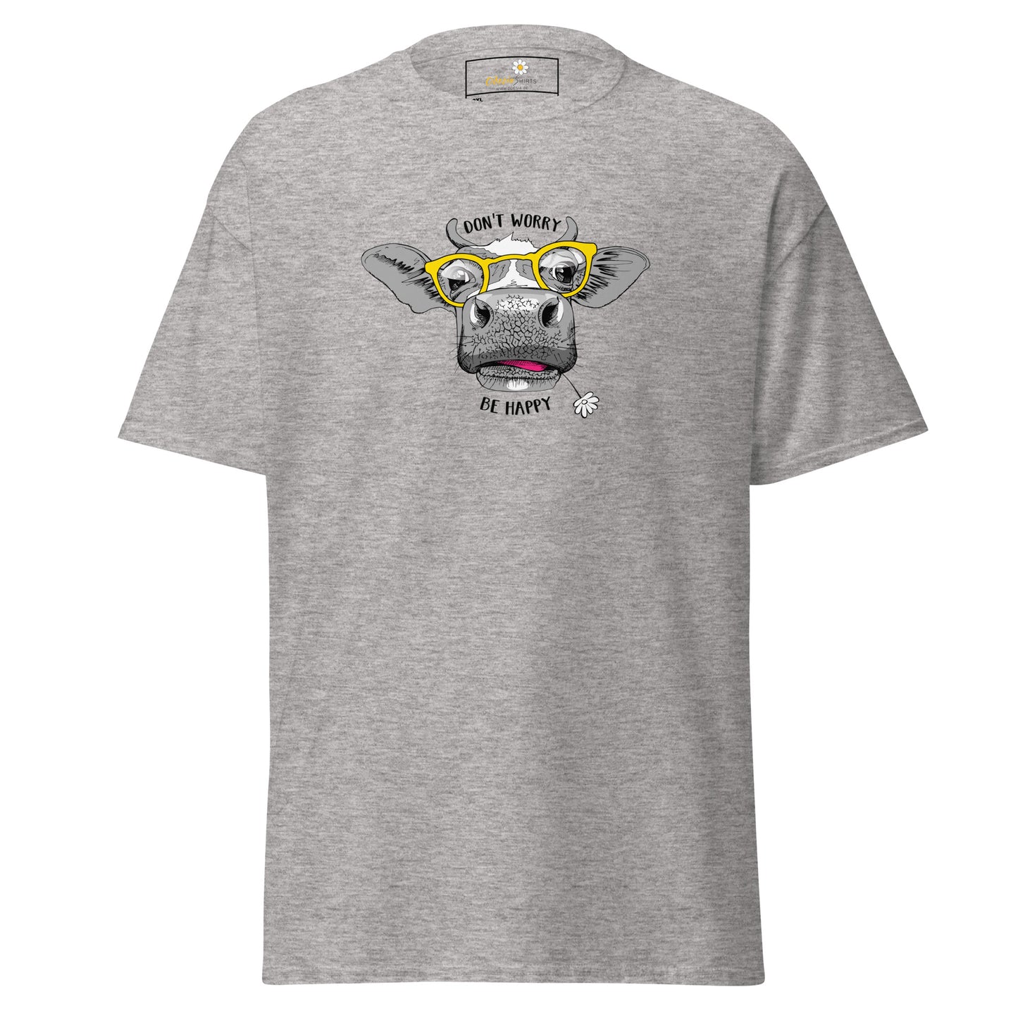 T-shirt classique unisexe - ANIMAUX FUN VACHE LUNETTES - GRAND