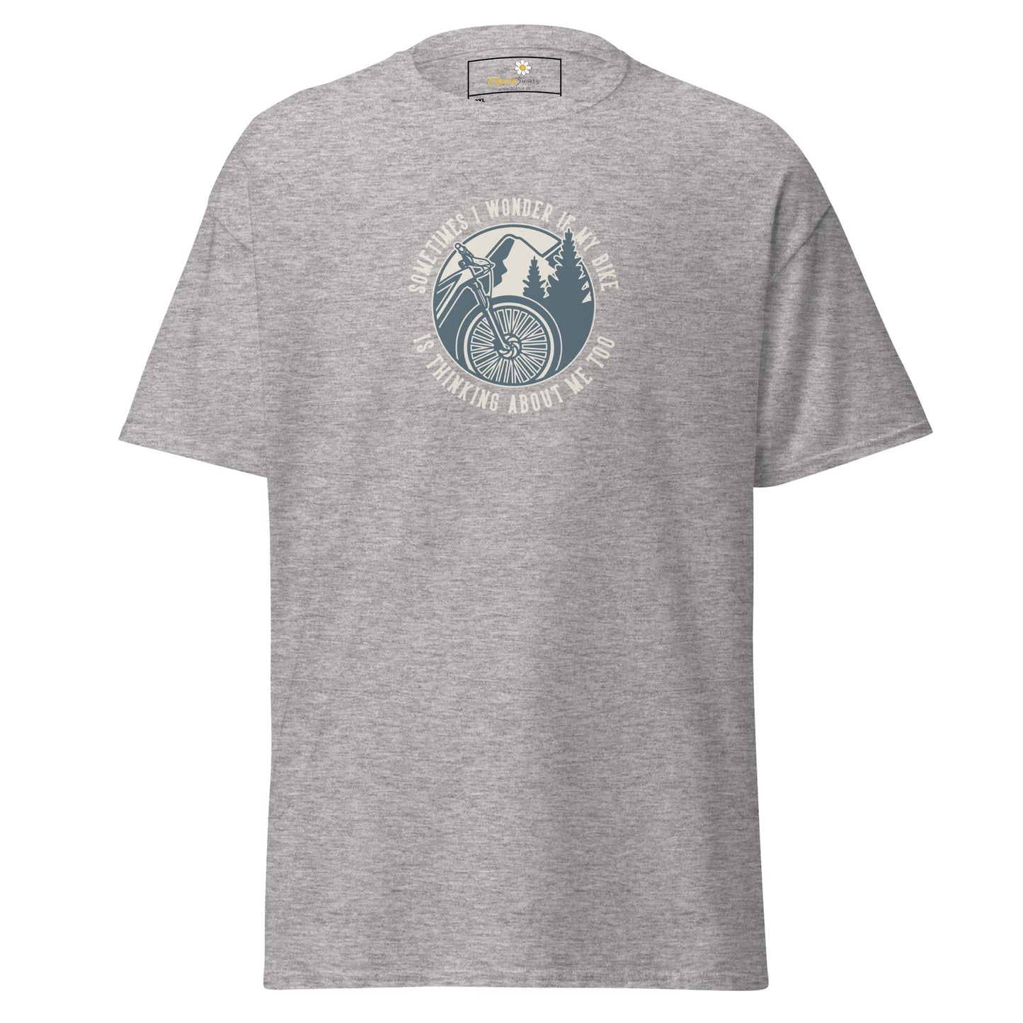 Unisex classic t-shirt - ADVENTURE SPORT CIRCLE BIKE WONDERING - BIG