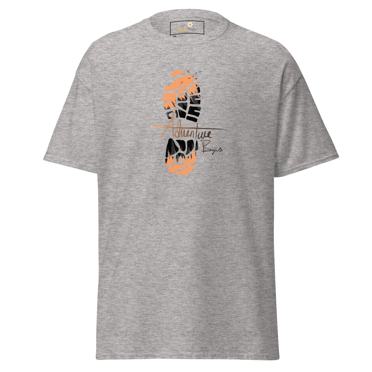 Unisex classic t-shirt - ADVENTURE FOOTPRINT - BIG