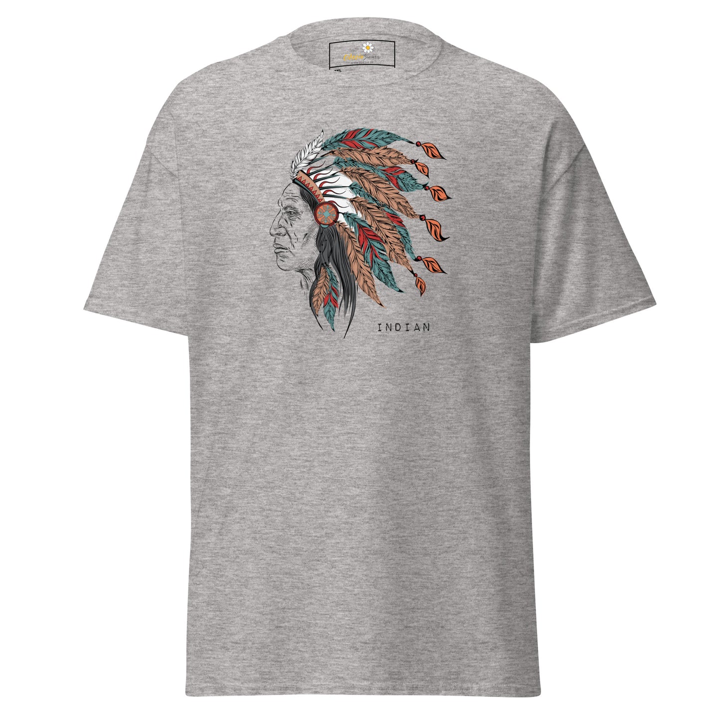 Unisex classic t-shirt - VINTAGE INDIAN HEAD - BIG
