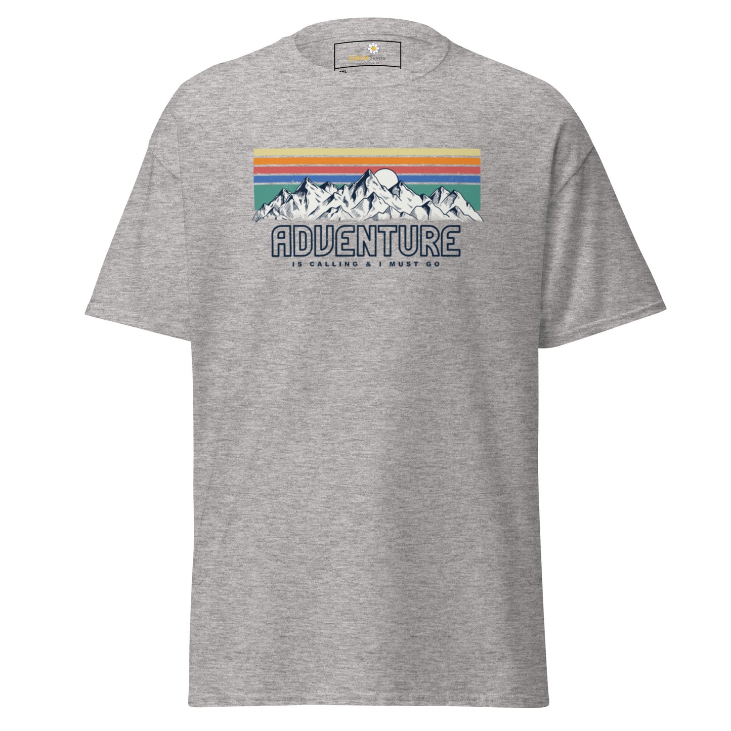Unisex classic t-shirt - ADVENTURE IS CALLING COLORS - BIG