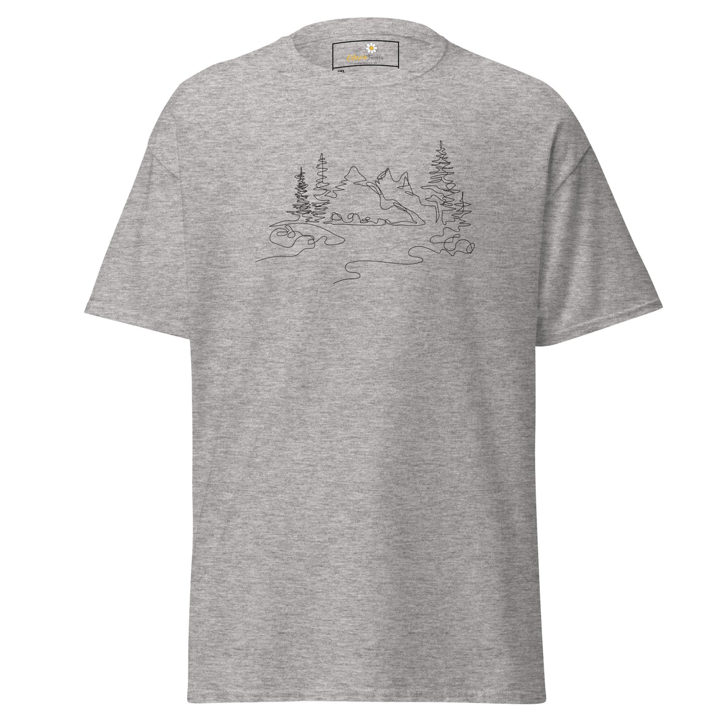 Unisex classic t-shirt - ADVENTURE MOUNTAIN DRAWING - BIG