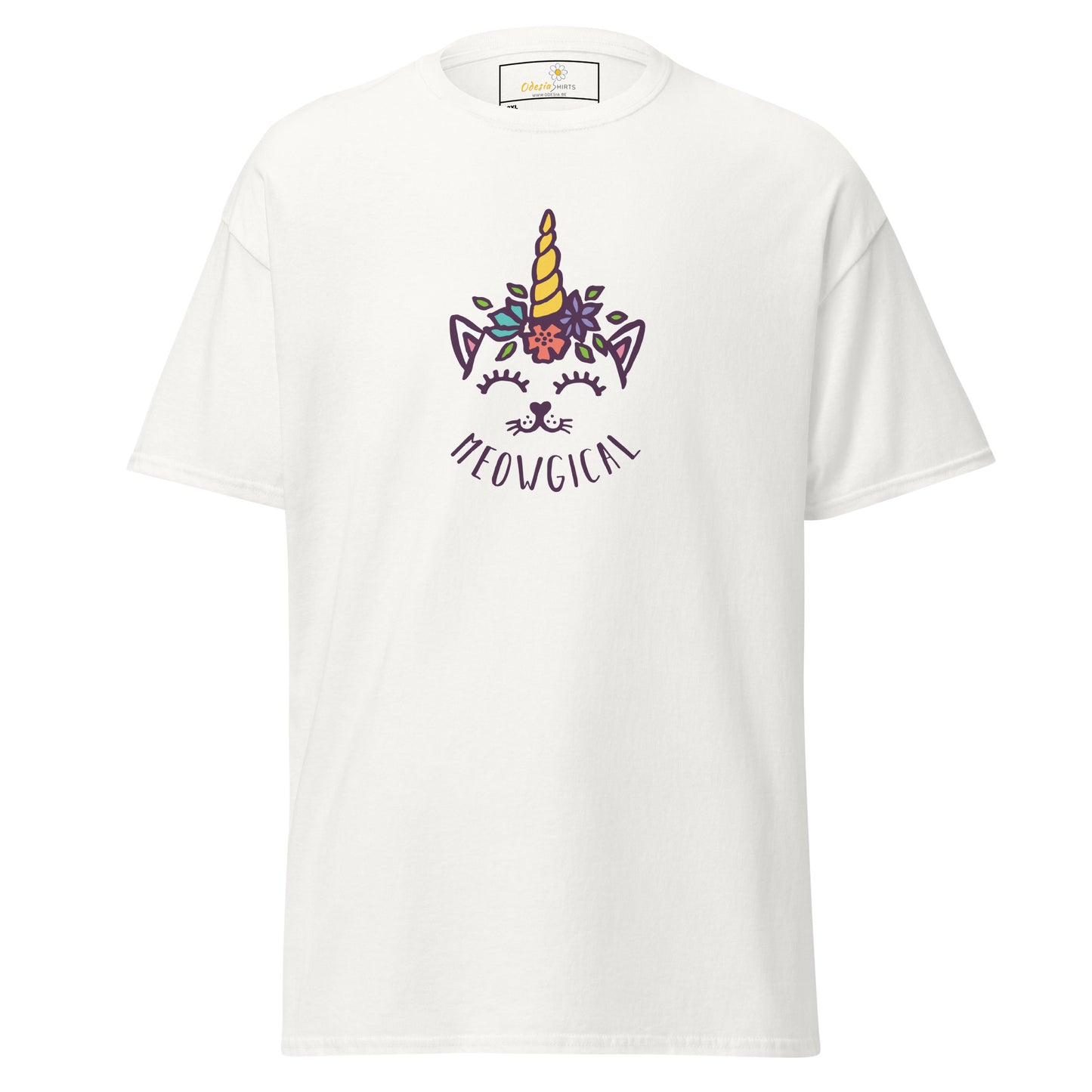 Unisex klassiek t-shirt - ANIMALS CAT MAGICAL - GROOT