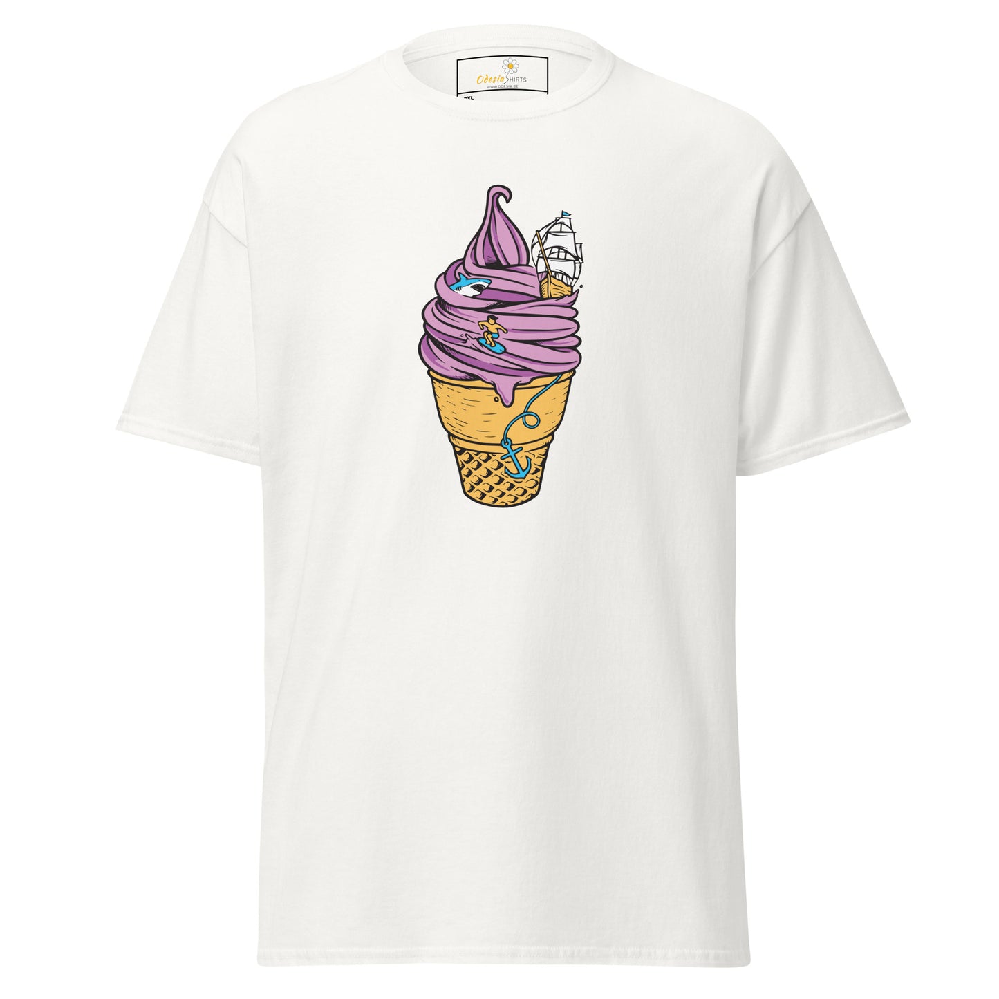Unisex classic t-shirt - FUN SAILING ICE CREAM - BIG